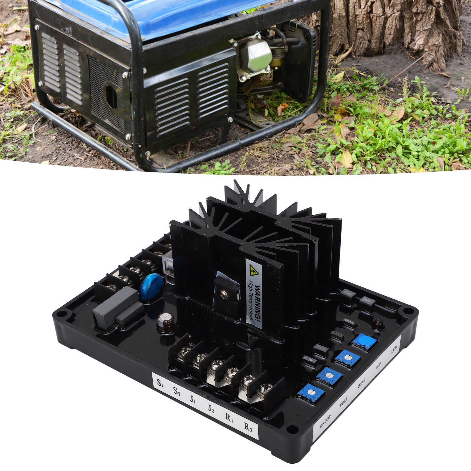 Gavr-20a Avr Spannungsreglerplatine Für Bürstenlose Generatoren, 180240v Ac Automatischer Spannungsregler