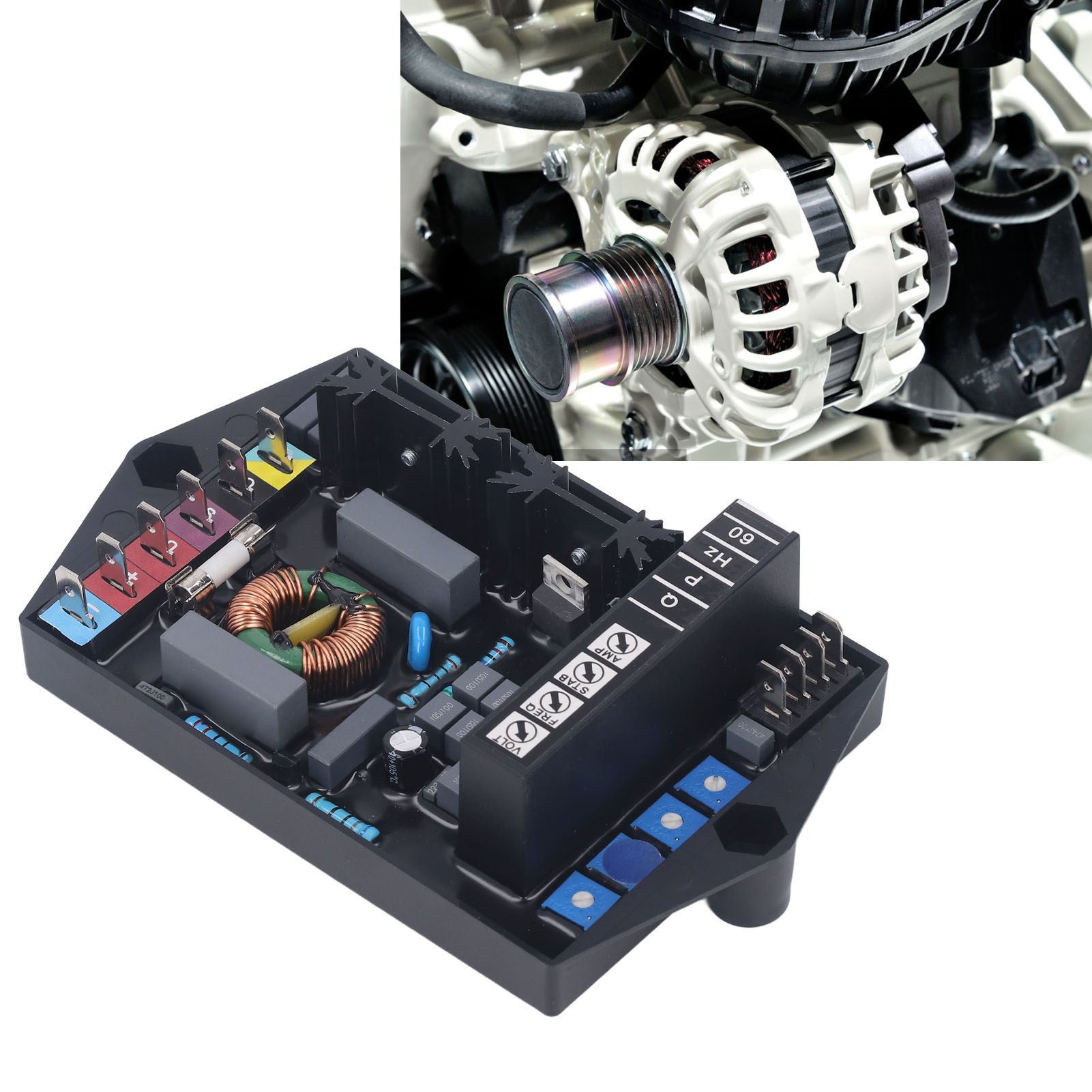 Automatischer Spannungsregler M16fa655a Für Generatoren, Dieselmotorenteile, 170–270 V Spannungsstabilisatorplatine