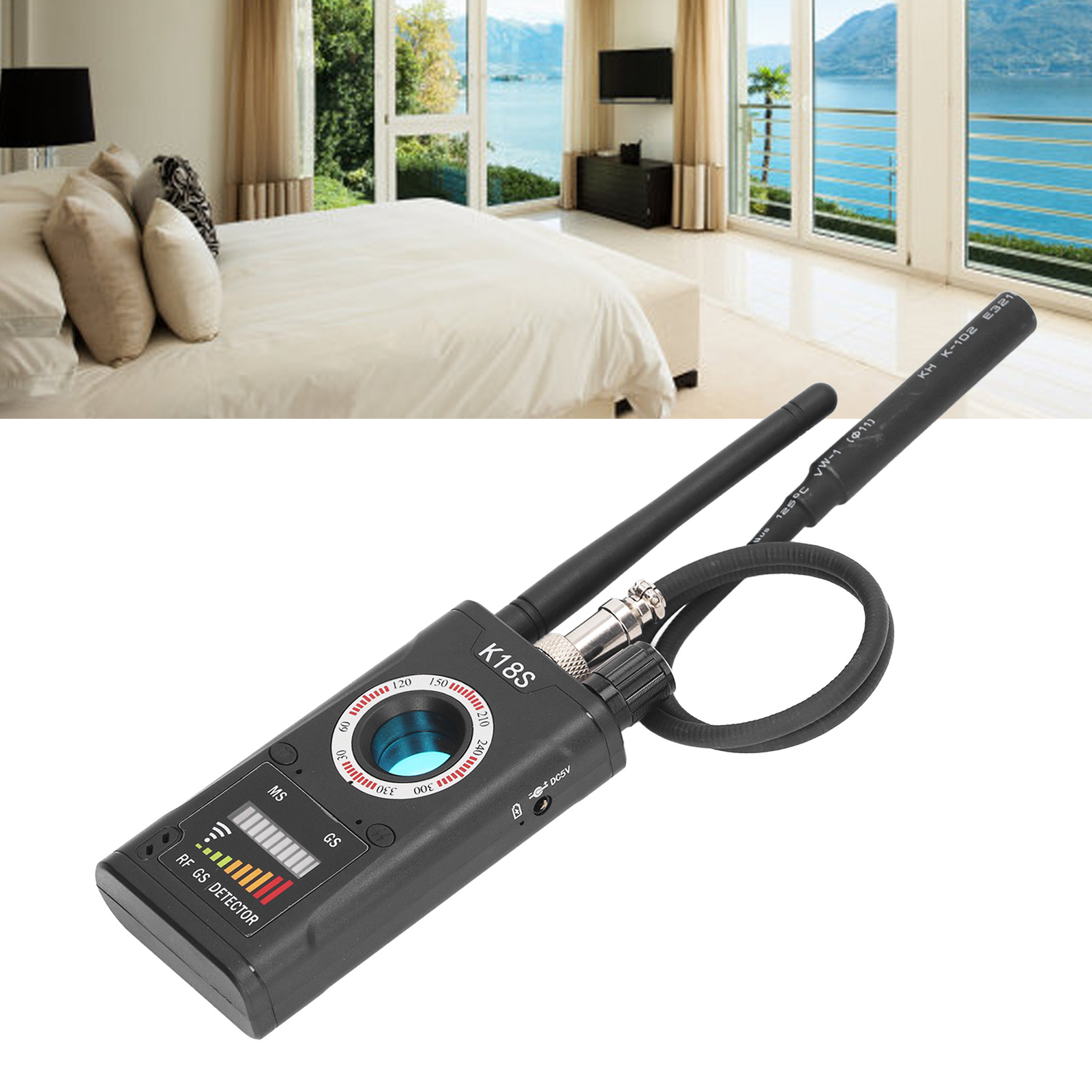 Tragbarer Abhörschutz Für Hotels, Schutz Vor Spionagekameras Und Abhören, Reichweite 15 M², 100–240 V, Europäischer Standard
