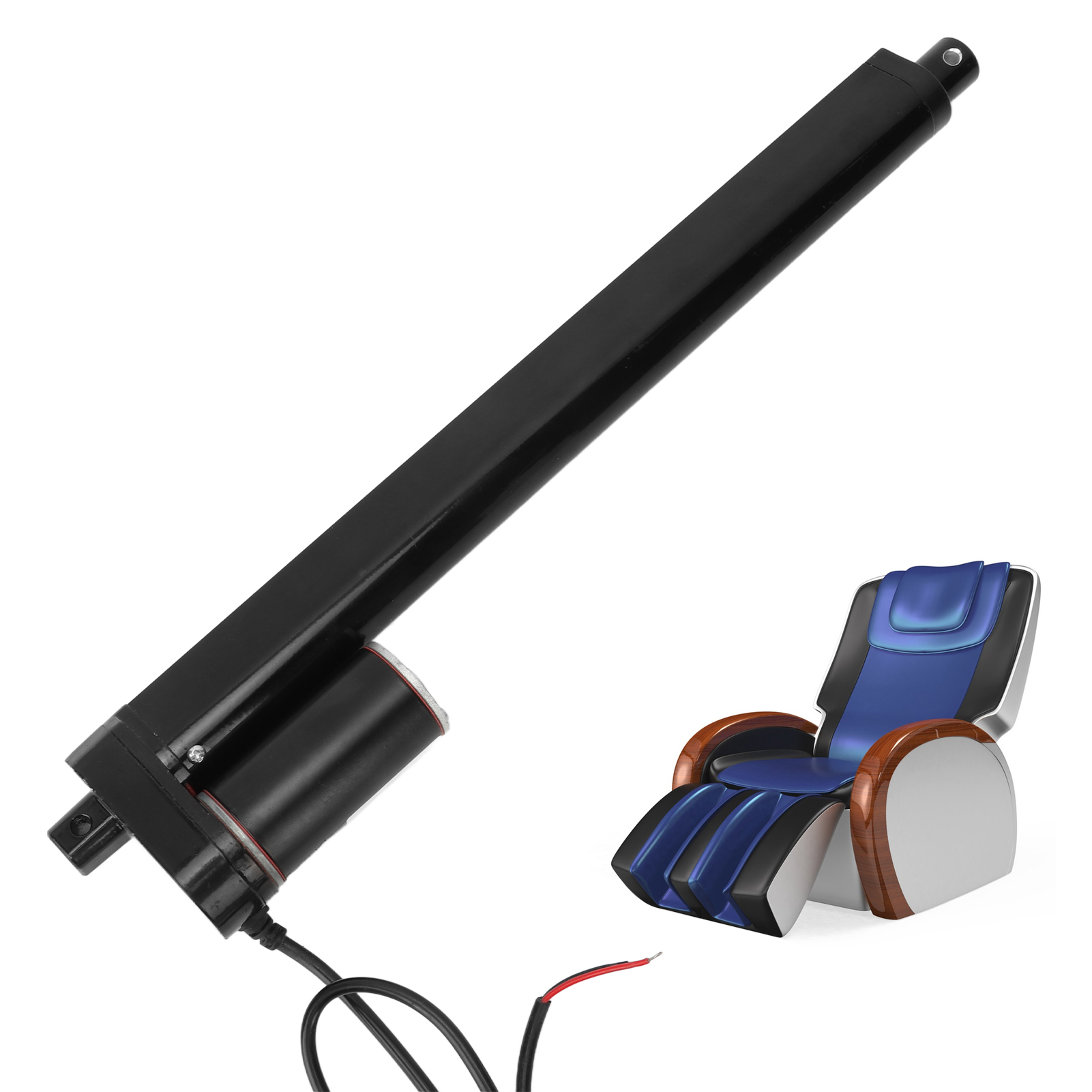 Elektrischer Stellantrieb Js-tgz-u1 1000 N, Metallgetriebe, 300 Mm, 12 V, Schwarzer Stellmotor, Stellantrieb Für Massagesessel, Stellantrieb + Fernbedienung