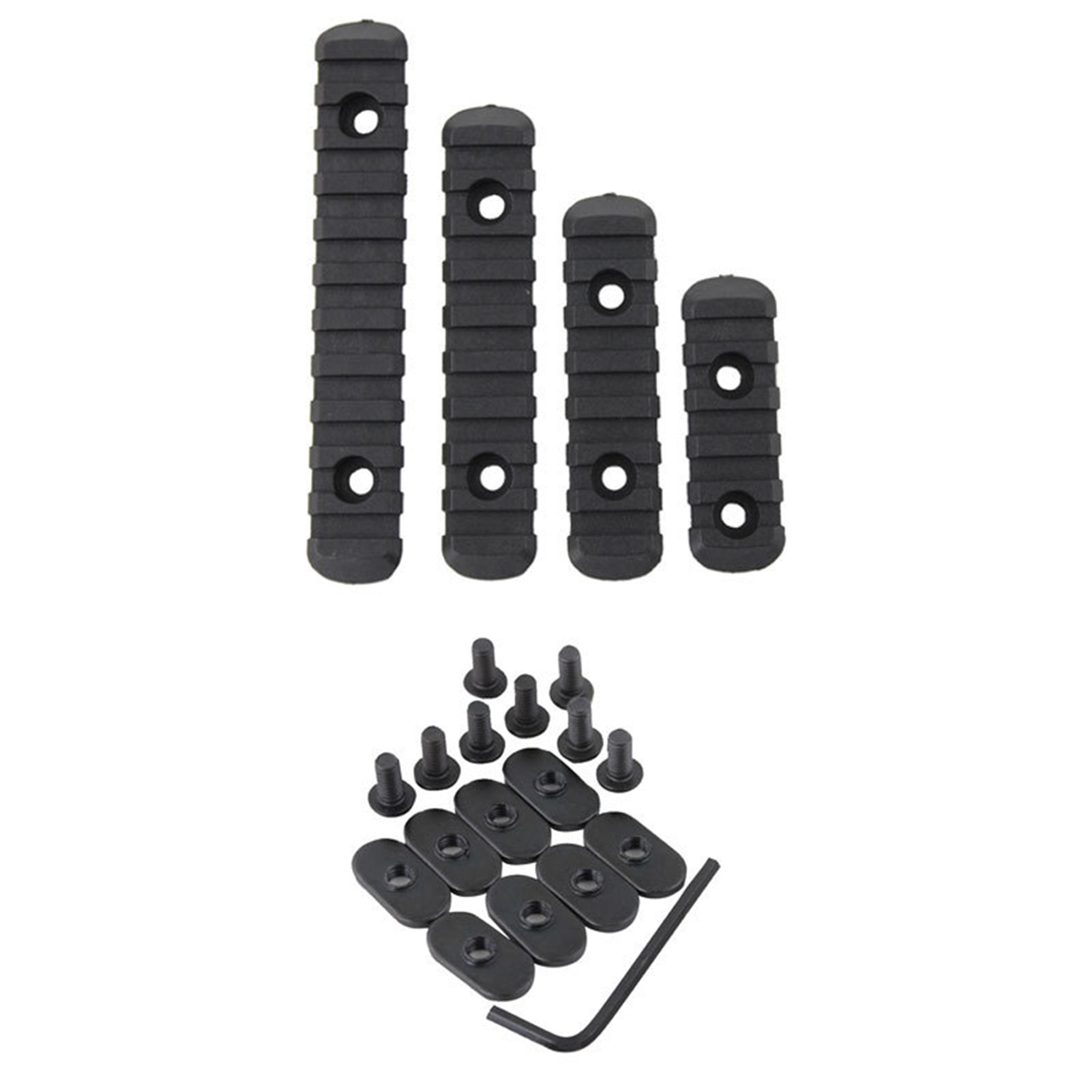 Schwarze Moe-holzgeländerleisten, 4 X 20 Mm Führungsschienen, Dekoratives Zubehör Und Vier Modifizierte Holzgeländerstücke.