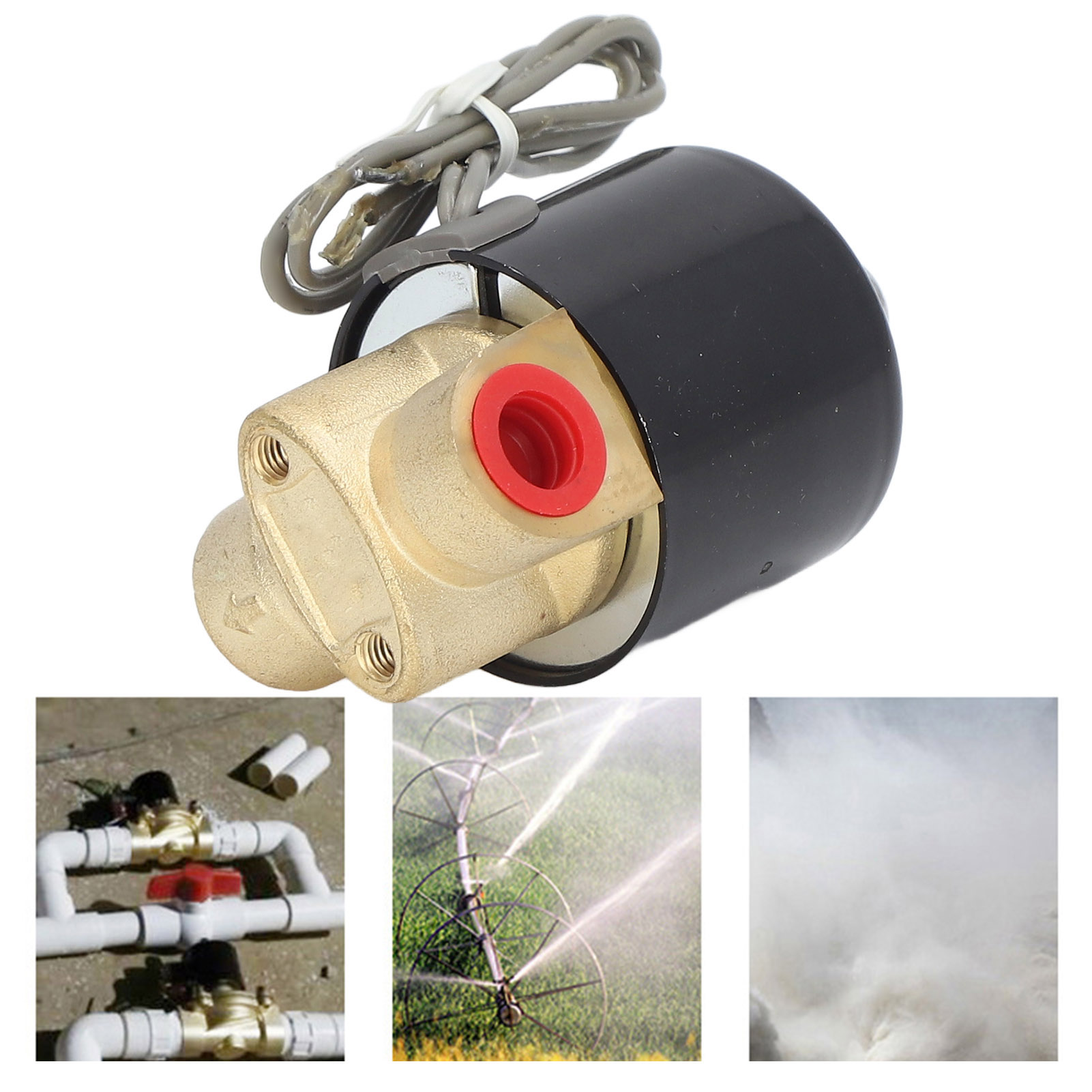 Steuerkomponenten 2w025-08/dc24v: Magnetventil, Wasserventil, Normalerweise Geschlossen, Zweiwege- Und Zweipositionenventil, Messing, 1/4" Durchmesser.