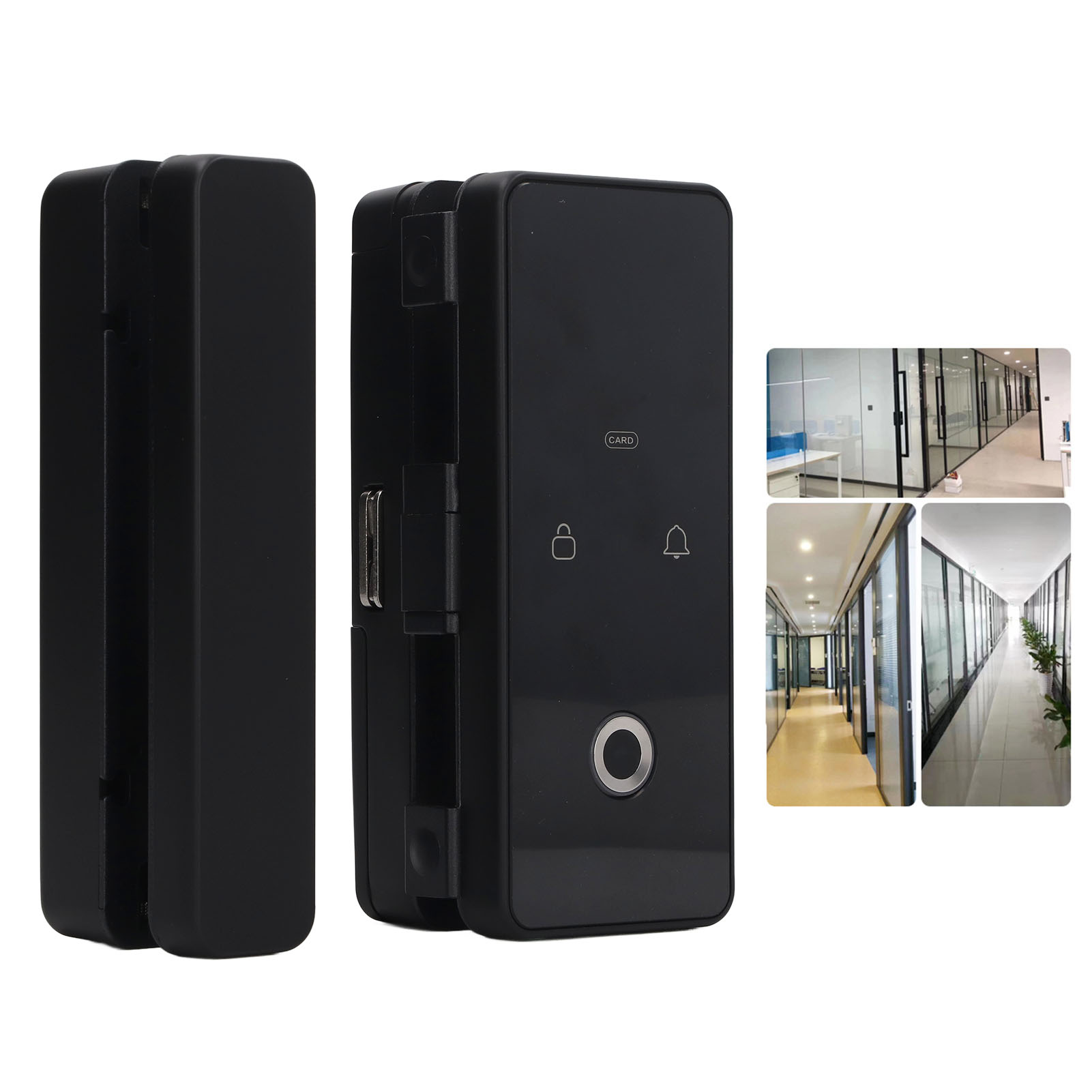 Tuya Smart Frameless Dual Opening Bluetooth Smart Door Lock, Glass Smart Door Lock