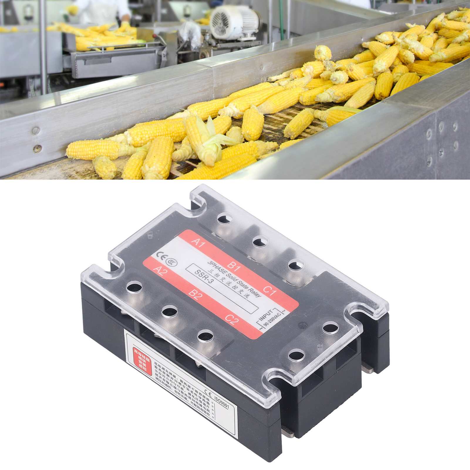 Dreiphasen-halbleiterrelais Ssr-3 A4810 10a Ac-steuerung Für 480v Ac.