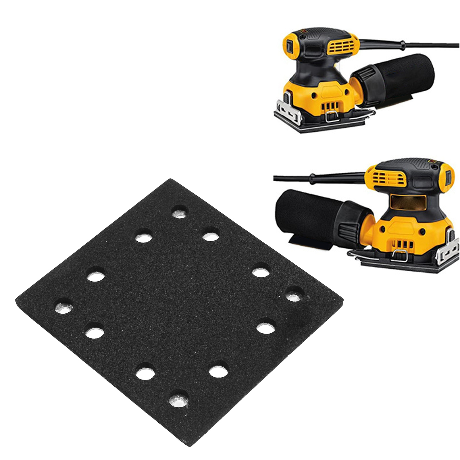 Quadratische Aluminium-stützplatte Mit 4 Ösen Und 8 Löchern Für Elektrische Schleifscheiben, Kompatibel Mit Dewalt 6411