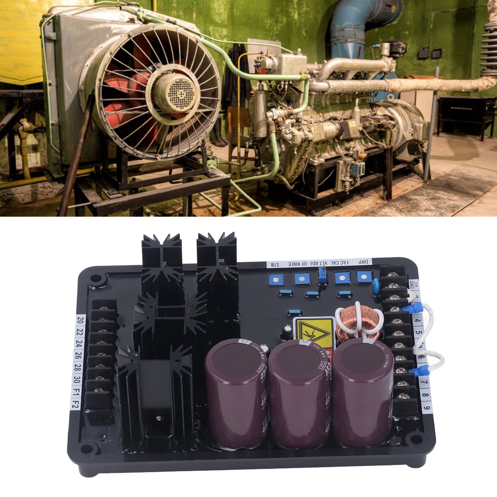 Vr6 Spannungsregler Mit Zubehör, Avr 180-280v Spannungsstabilisator Für Dieselgeneratoren.
