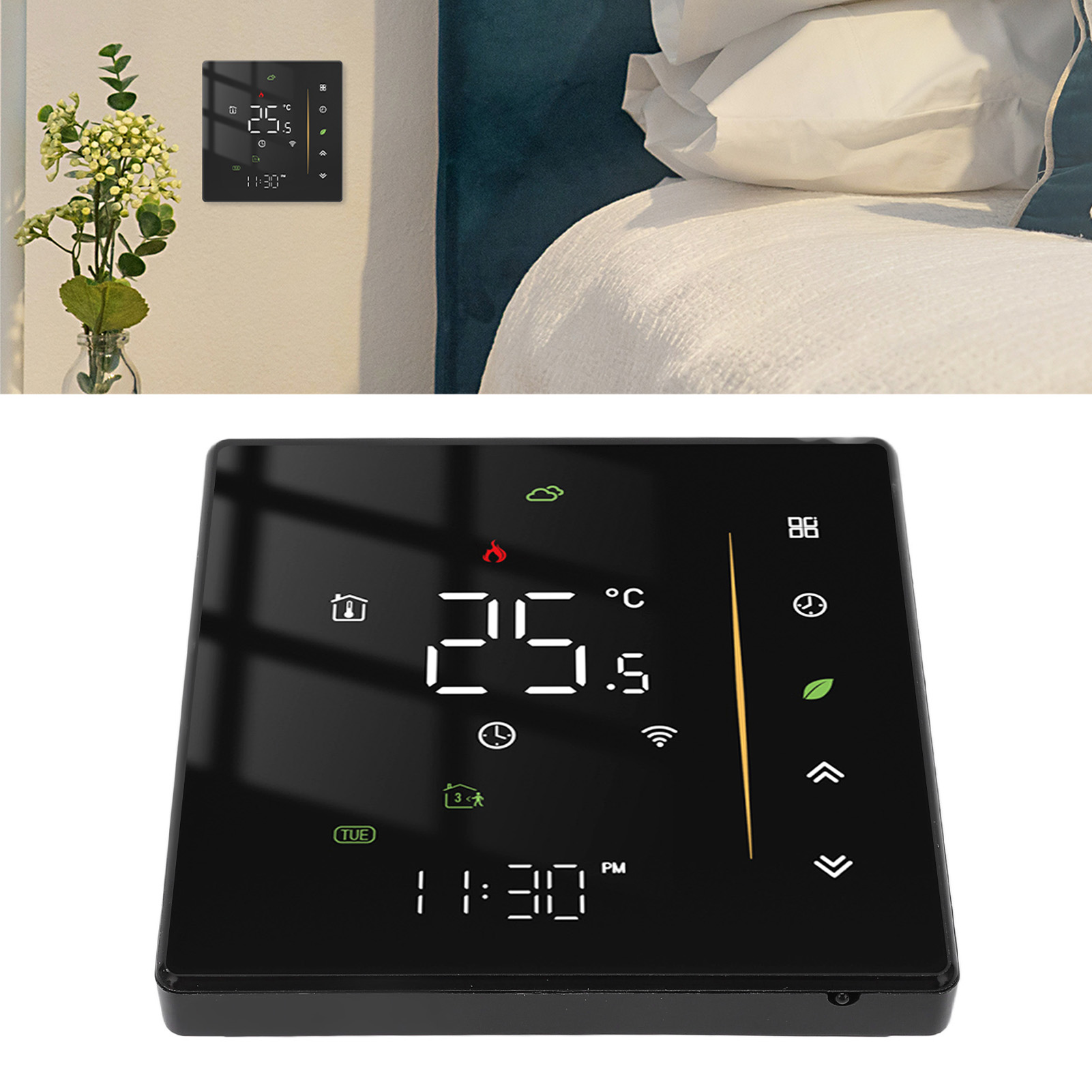 Graffiti Wifi Elektrische Fußbodenheizung Mit Intelligentem Temperaturregler 95-240 V
