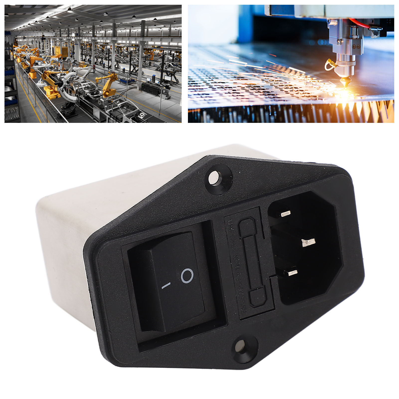 Netzfilter Dbi5-10a, Iec-stecker, Mit Sicherung Und Wippschalter, Ac115/250v