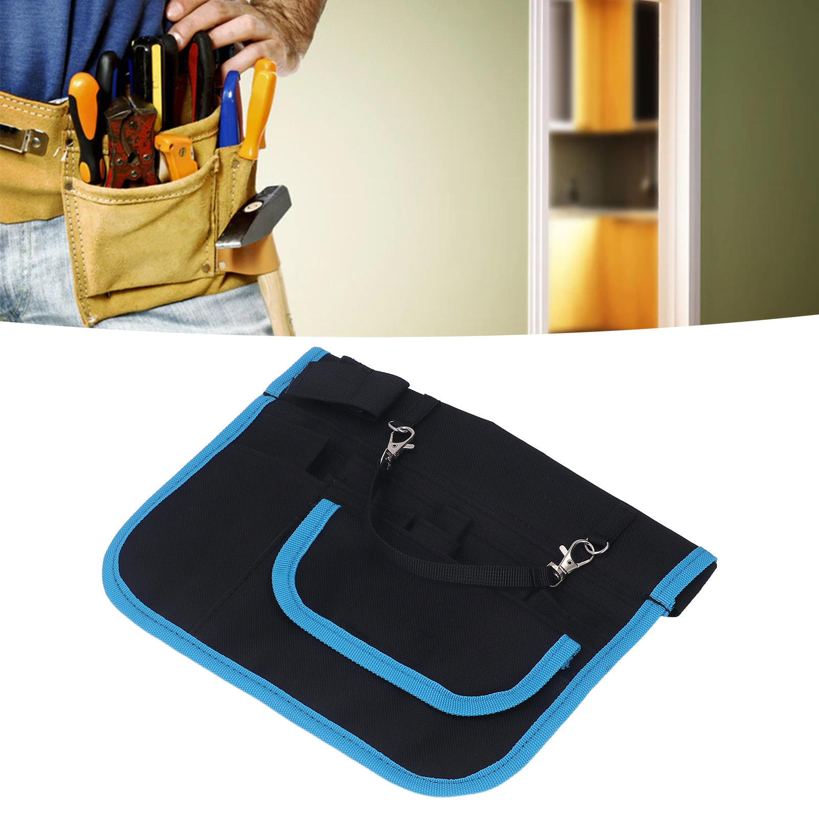 Multifunktionale Gürteltasche, Krankenschwestertasche, Canvas-schultertasche Mit Reißverschluss, Werkzeugtasche Für Elektriker (reparatur Und Installation).