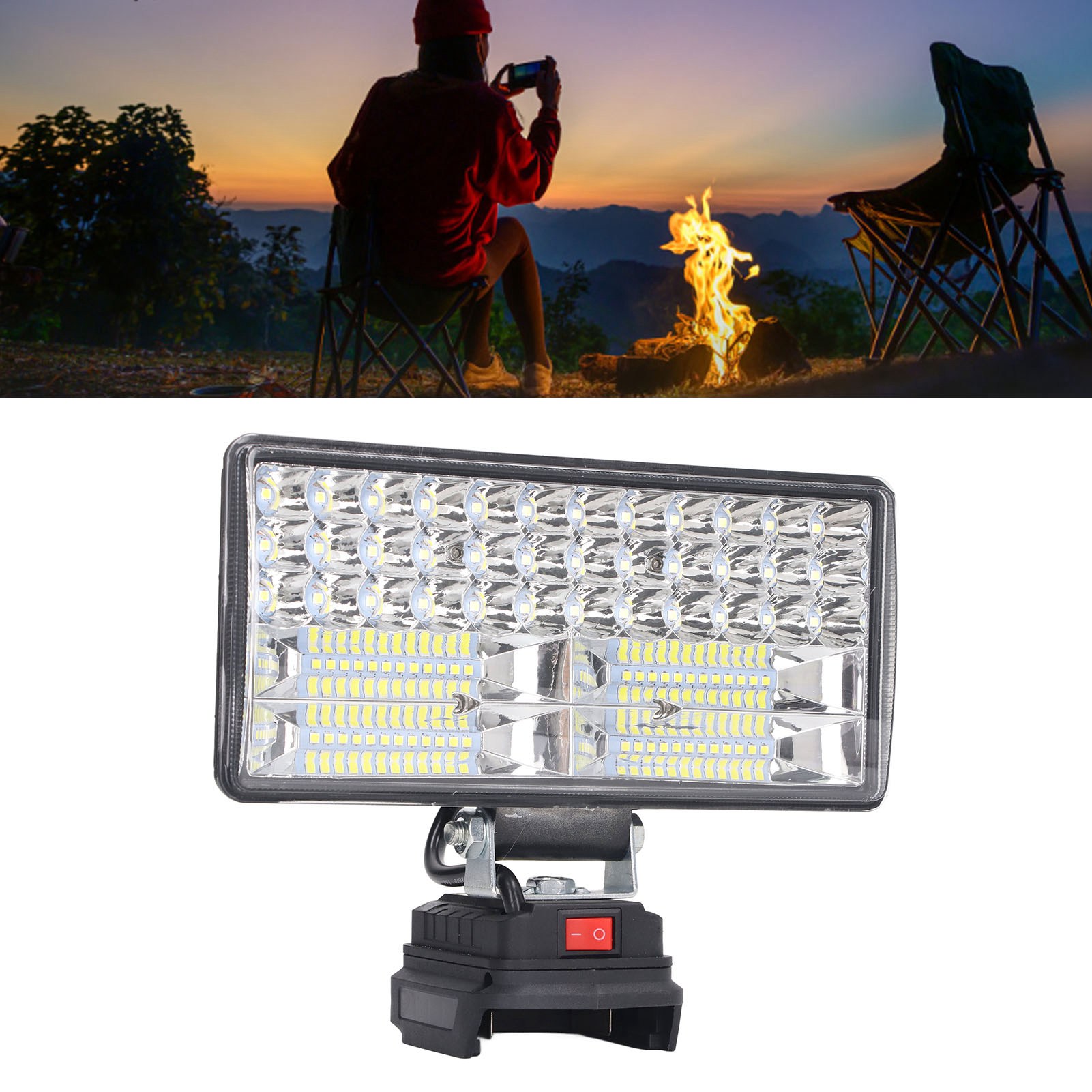Hochleistungsfähige (6000 Lm) Kabellose Led-arbeitsleuchte Mit Lithium-akku, Kompatibel Mit Den Modellen Bl1430, Bl1440, Bl1450, Bl1460, Bl1815, Bl1830, Bl1840, Bl1850, Bl1860, Bl1430b, Bl1460b, Bl183