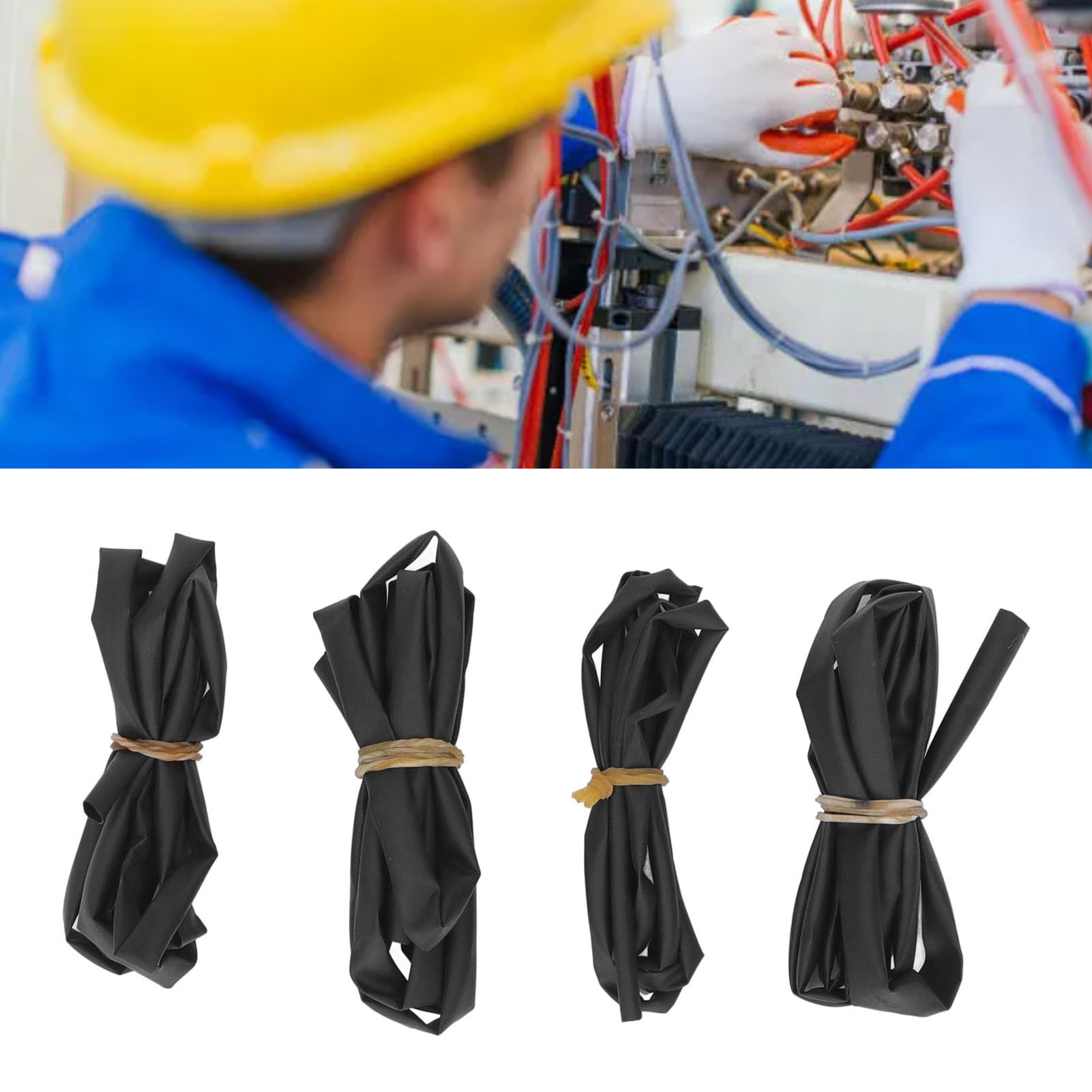 4 X 1 Meter Schrumpfschlauch-set Zur Reparatur Von Datenkabeln Und -leitungen Erhältlich In 4 Größen: 3 Mm, 4 Mm, 5 Mm Und 6 Mm, Jeweils 1 Meter.