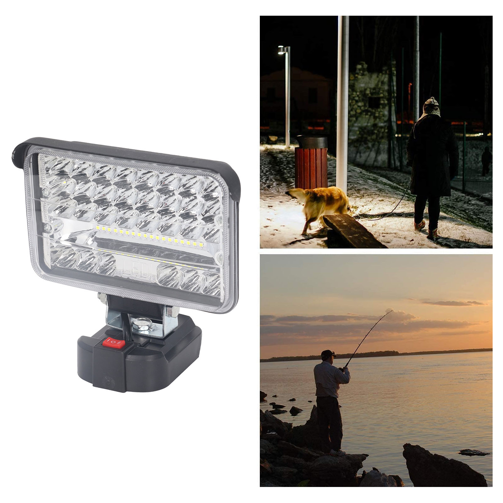 5-zoll-led-arbeitsleuchte Für Den Außenbereich, 144 W, 7200 Lm, Für Bl1840-akkus Hochleistungs-led-beleuchtung Für Makita 18-v-lithium-ionen-akkus (bl1815, Bl1850, Bl1830, Bl1820, Bl1860)