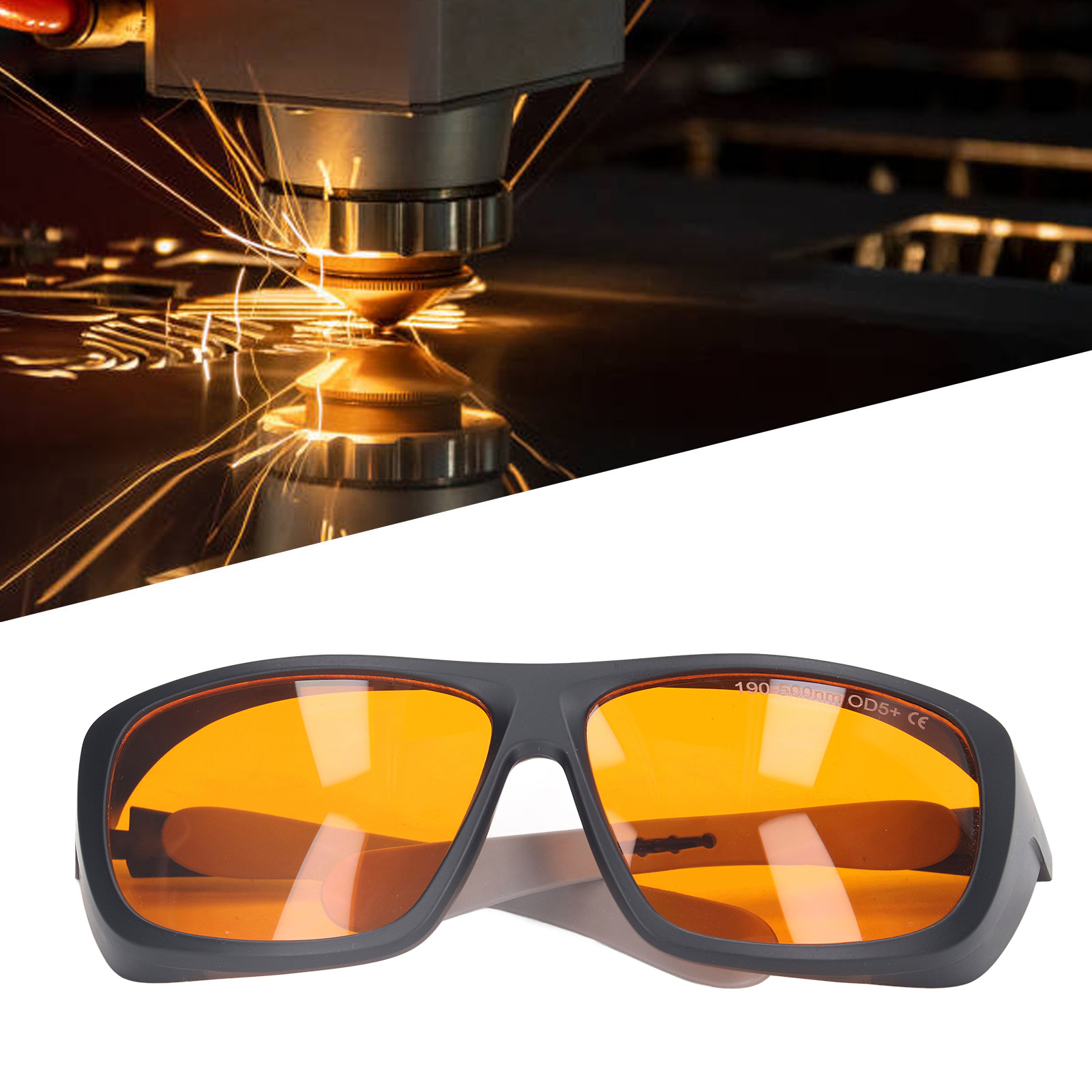 Schutzbrille Für Glasfasertechniker 190-500 Nm, Professionelle Op-brille, Schwarz.