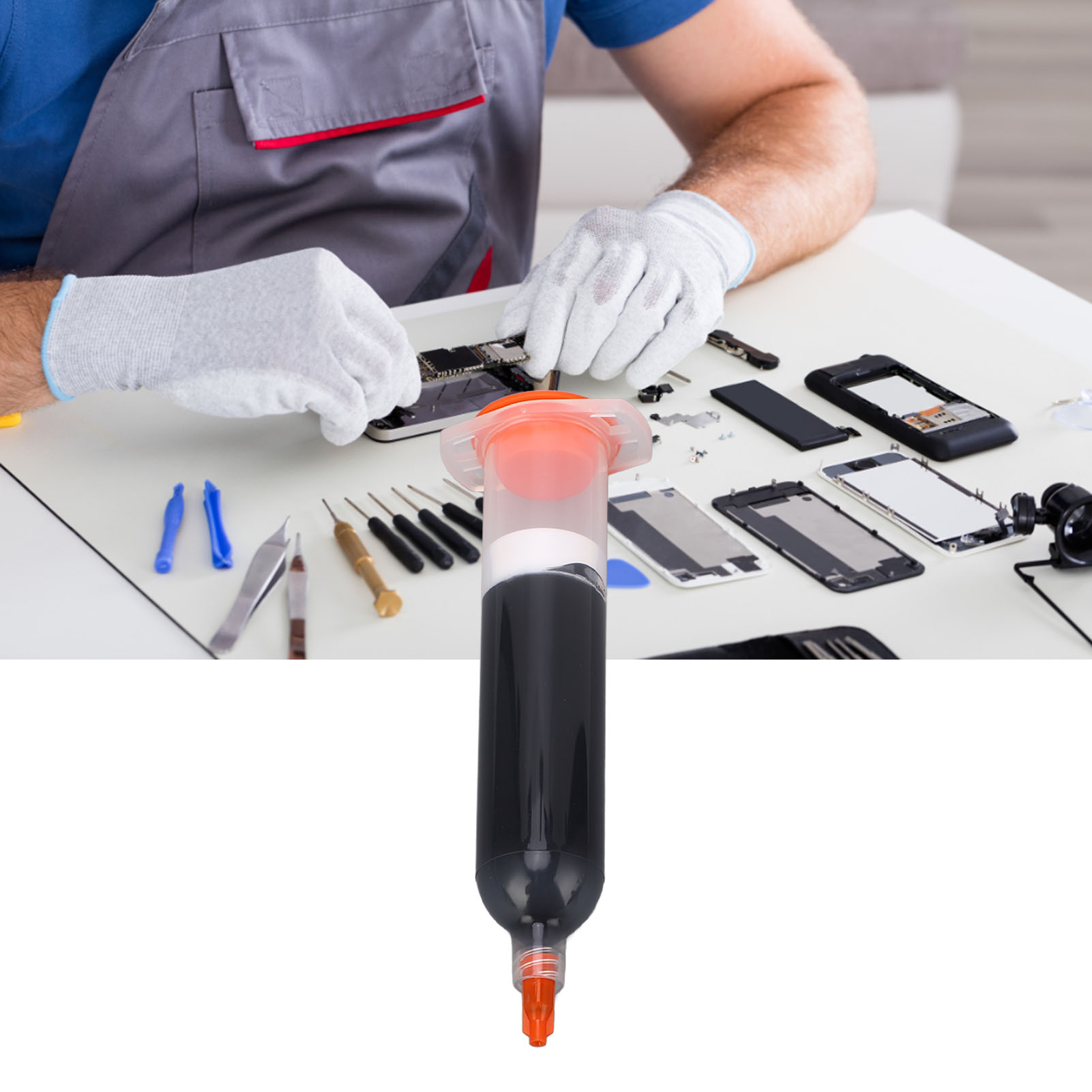 Bst-p3 Hochfester, Schnellhärtender, Dehnungsfreier Schwarzer Polyurethan-strukturklebstoff