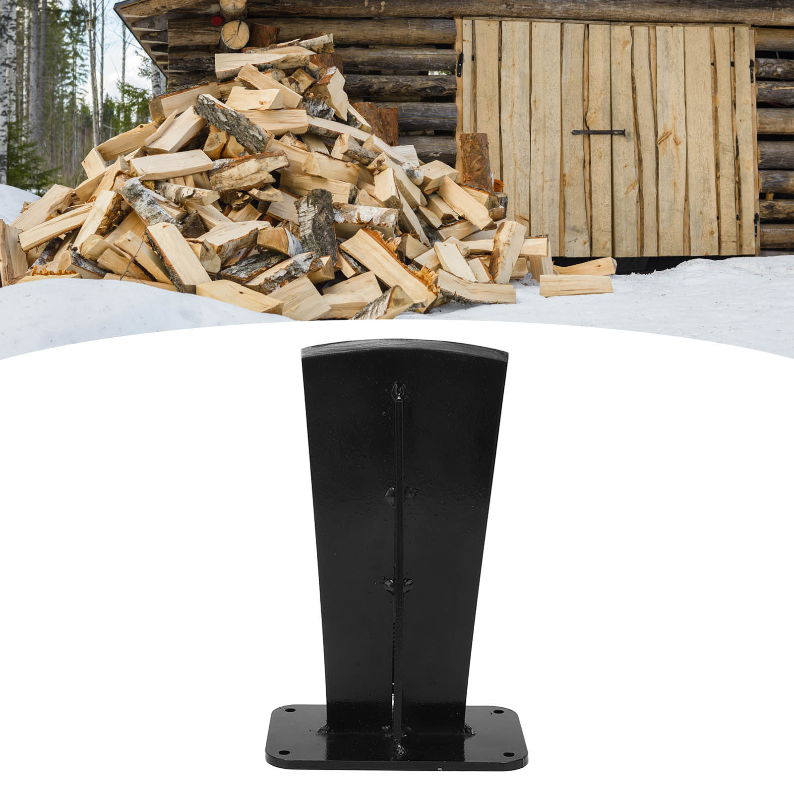 Hochleistungsfähiger Holzspalter, Robuster Holzspalter, Manueller Keilförmiger Holzspalter Für Holzöfen Und Kamine.