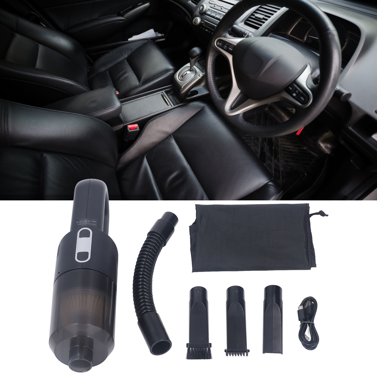 Hk6051 Tragbarer Staubsauger Für Auto/haushalt, Usb-aufladbar, Kabellos, Tragbar, Multifunktional, Mini-staubsauger Mit Starker Saugkraft