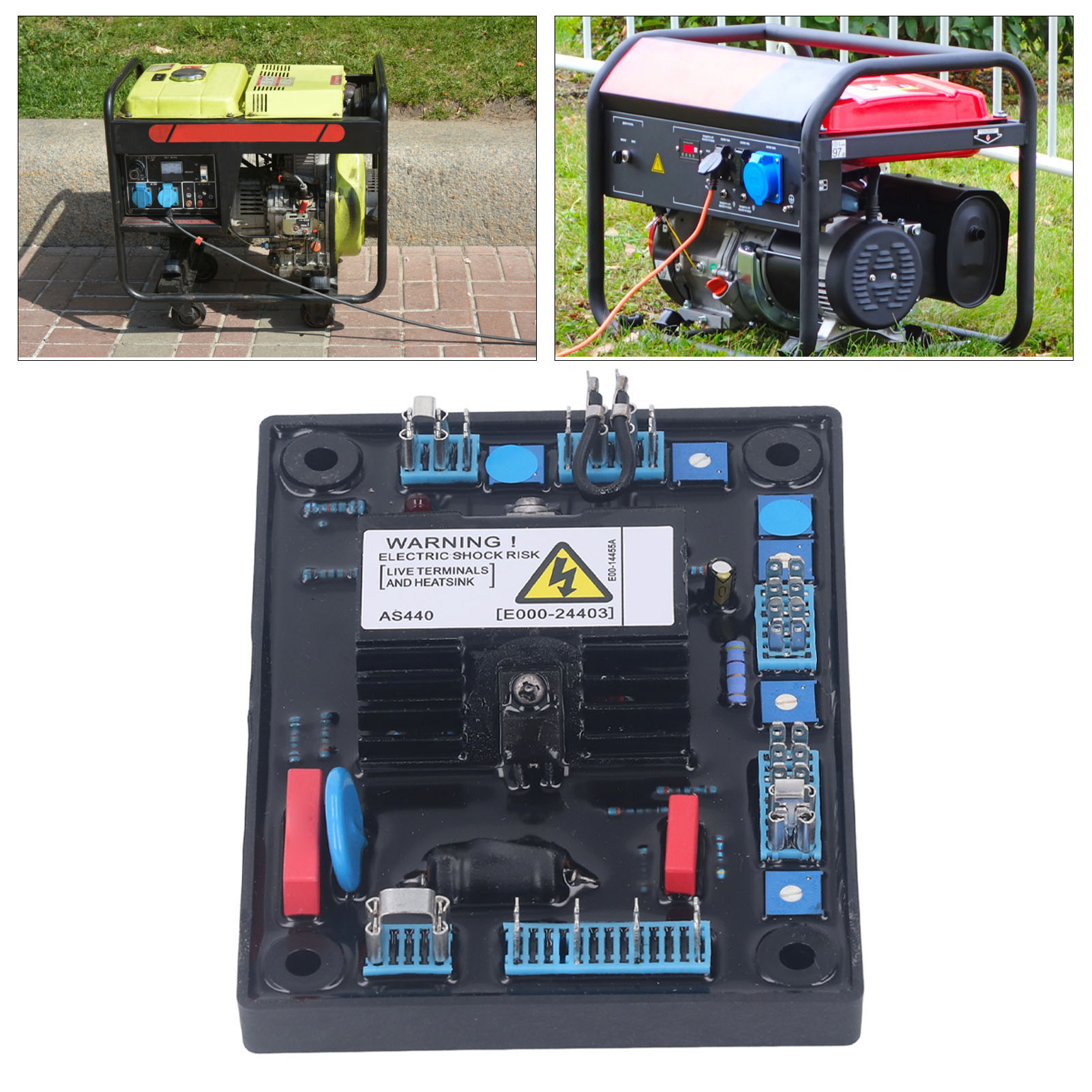Automatischer Spannungsregler Für Generator As440 (verbesserte Version Mit Rotem Widerstand Avr E000-24403) – 100–264 V Ac