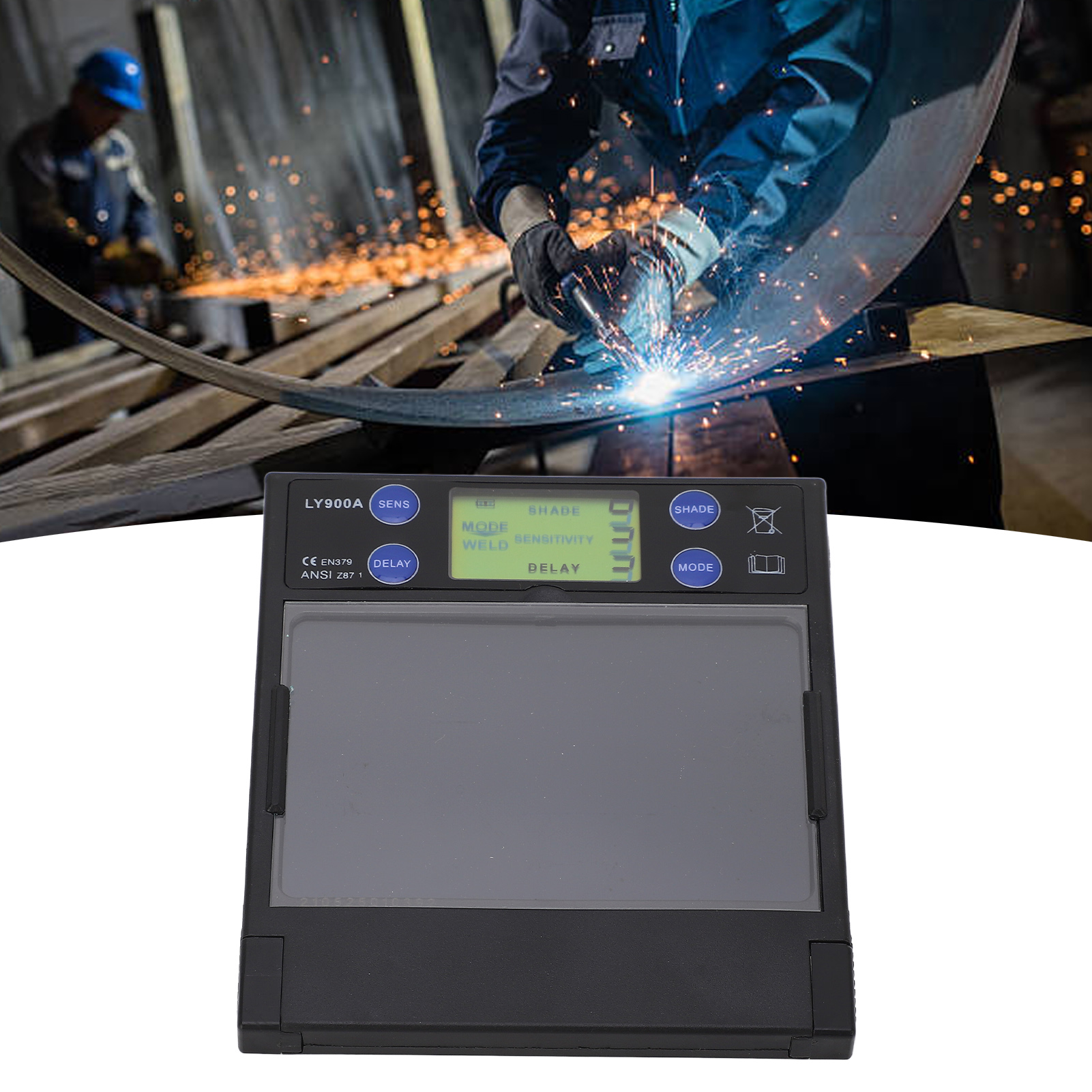 Tx900af 10067 Mm Solar-schweißkappe Mit Automatischer Dimmfunktion Für Schweißerbrillen-linseneinheit
