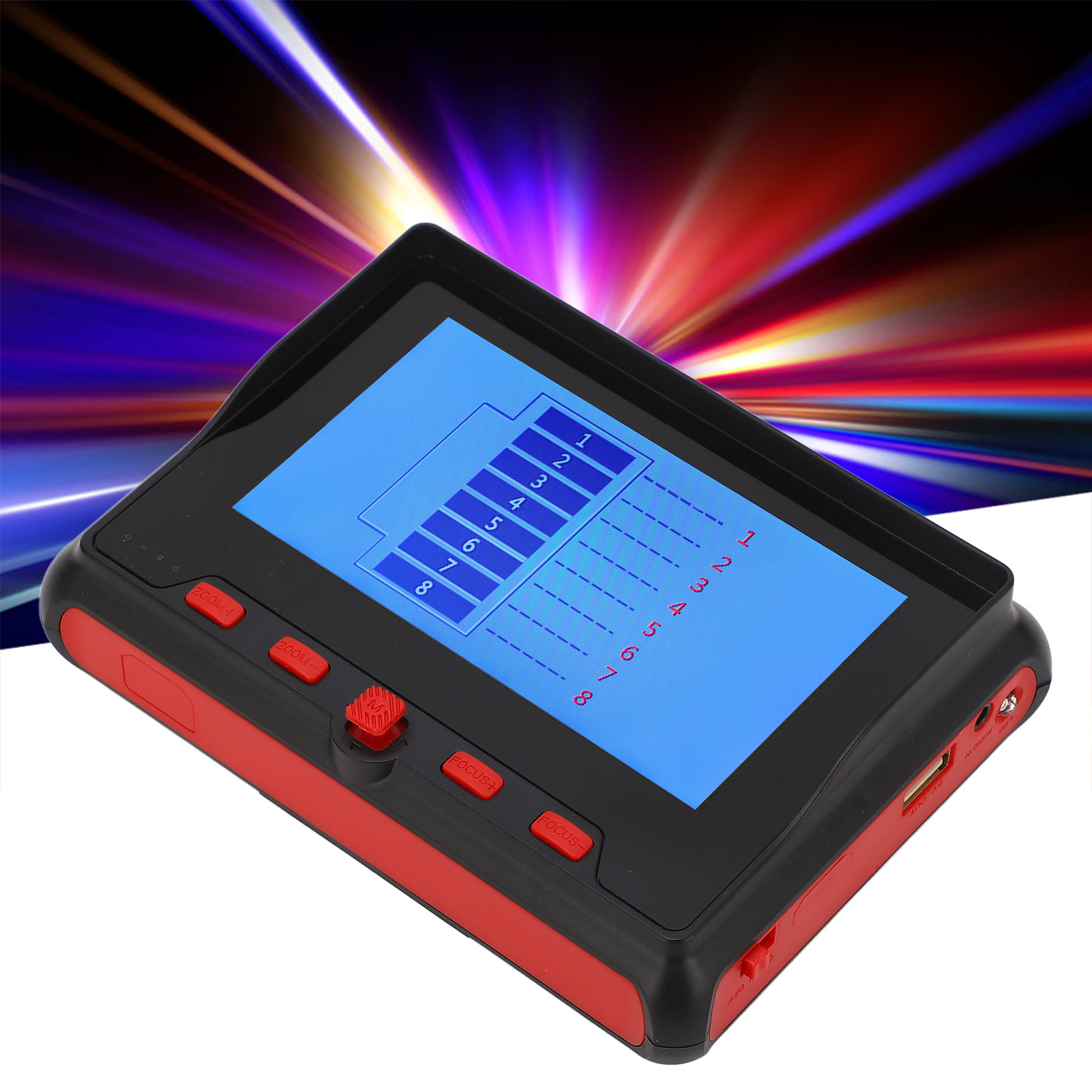 Engineering Treasure 4-zoll-ahdtvicvi-koaxial-analog-cctv-tester, Kompatibel Mit Utc-menüaufruf, 8 Mp, Europäischer Standard 100–240 V