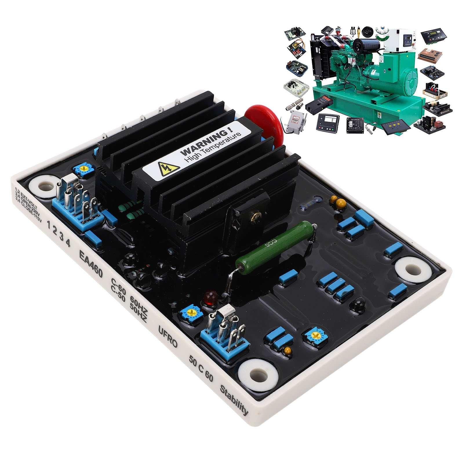 Zubehör Für Den Bürstenlosen Generator Ea460: Automatischer Spannungsregler (avr), Spannungsstabilisator, Erregerspannungsreglerplatine (95-132 V Ac/190-264 V Ac)