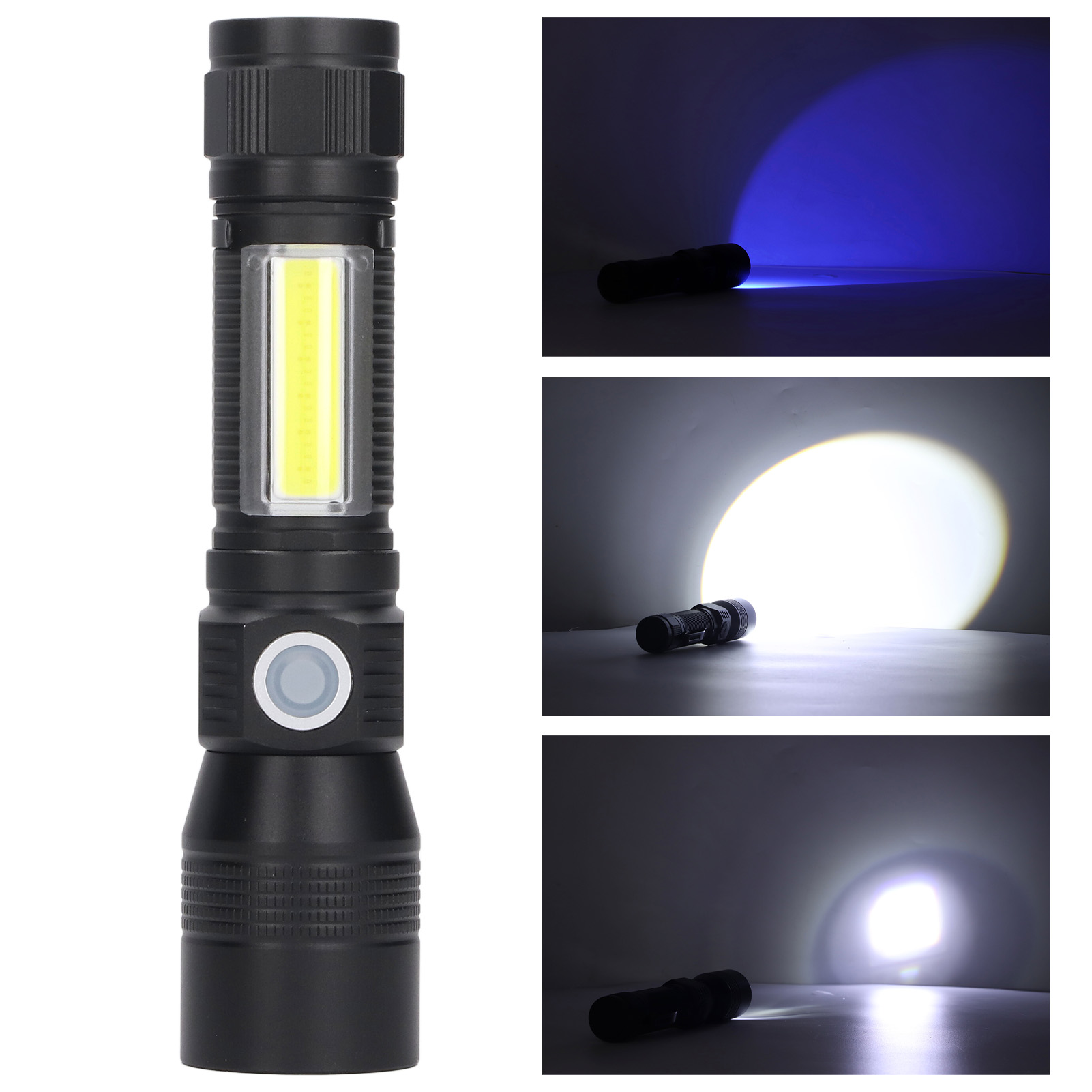 Wiederaufladbare Uv-taschenlampe Zum Fangen Von Skorpionen, Zoombar, Wasserdicht, Im Taschenformat, Magnetische Rote Cob-led