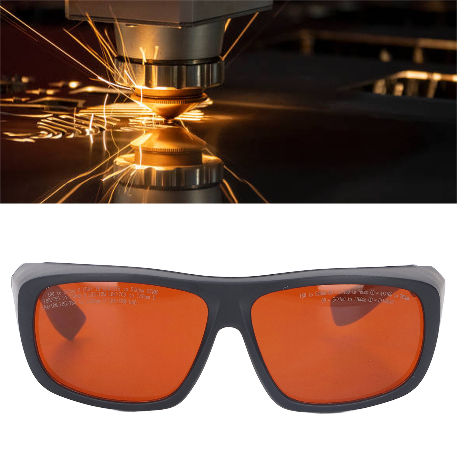 Hochwertige Schutzbrille Für Glasfasertechniker 180-540 Nm Und 750-1100 Nm, Professionelle Arbeitsbrille, Schwarz.