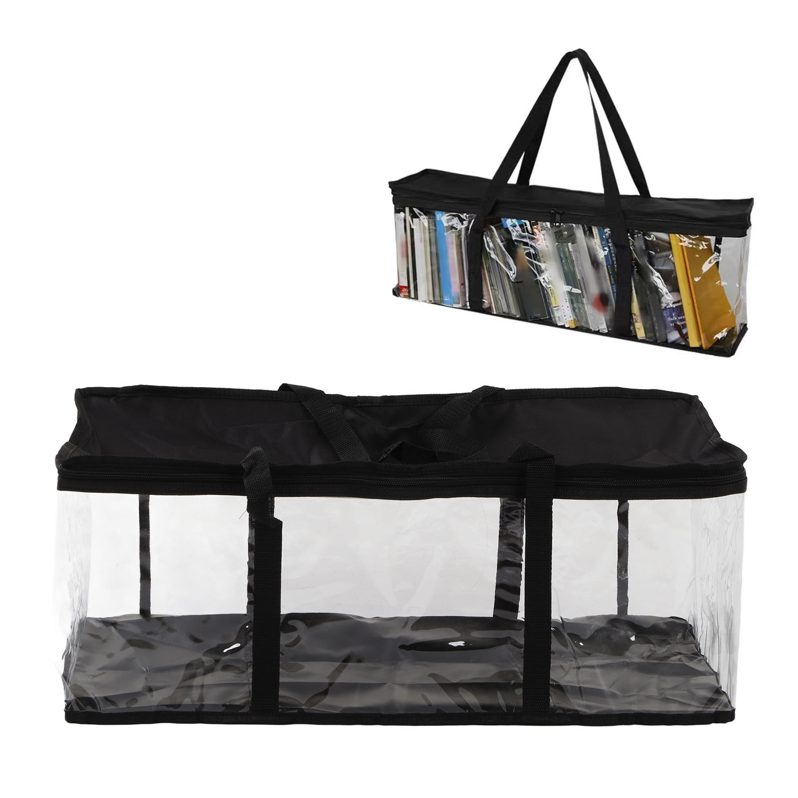 Werkzeugtasche Aus Pvc (0812), Transparente Tragetasche, Dicke Kunststoff-werkzeugtasche Mit Reißverschluss, Große Ausführung