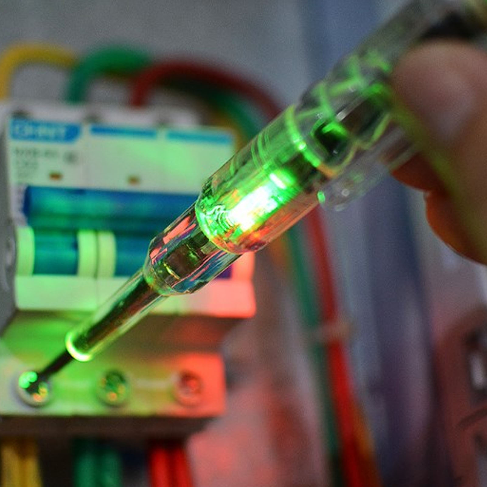Neuer Induktiver Spannungsprüfer Mit Summer, Hoher Helligkeit, Drei Farben, Fotoelektrischem Stift, Spezieller Spannungsprüfer Für Elektriker Zur Prüfung Der Durchgängigkeit Von Phasen- Und Neutrallei