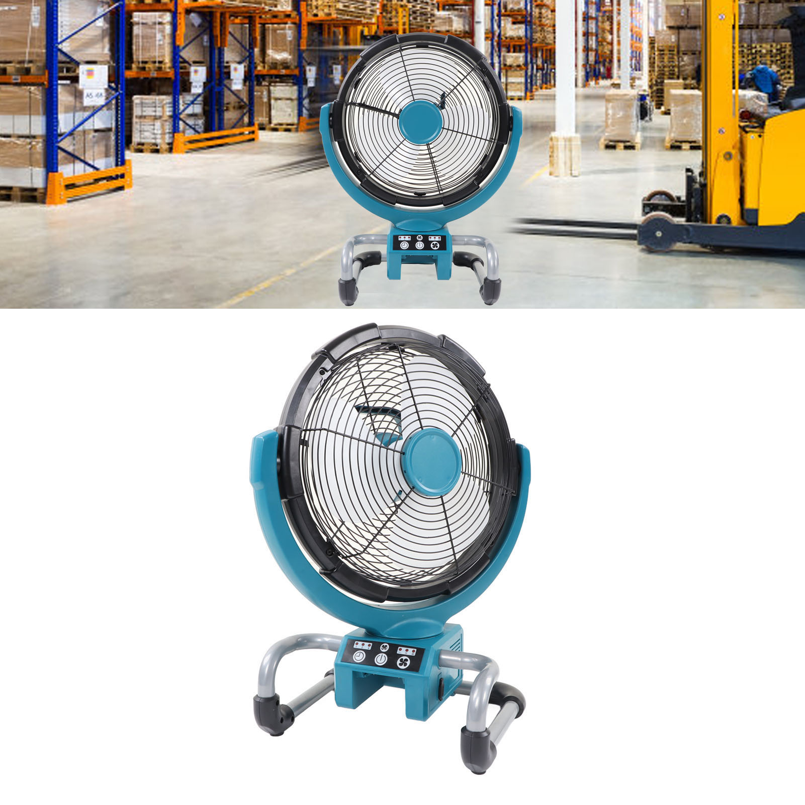 Industrietauglicher Tragbarer Lithium-ionen-ventilator, Kompatibel Mit Bl1015, Bl1016, Bl1020b, Bl1021b, Bl1040b Und Bl1041b (europäischer Standard).