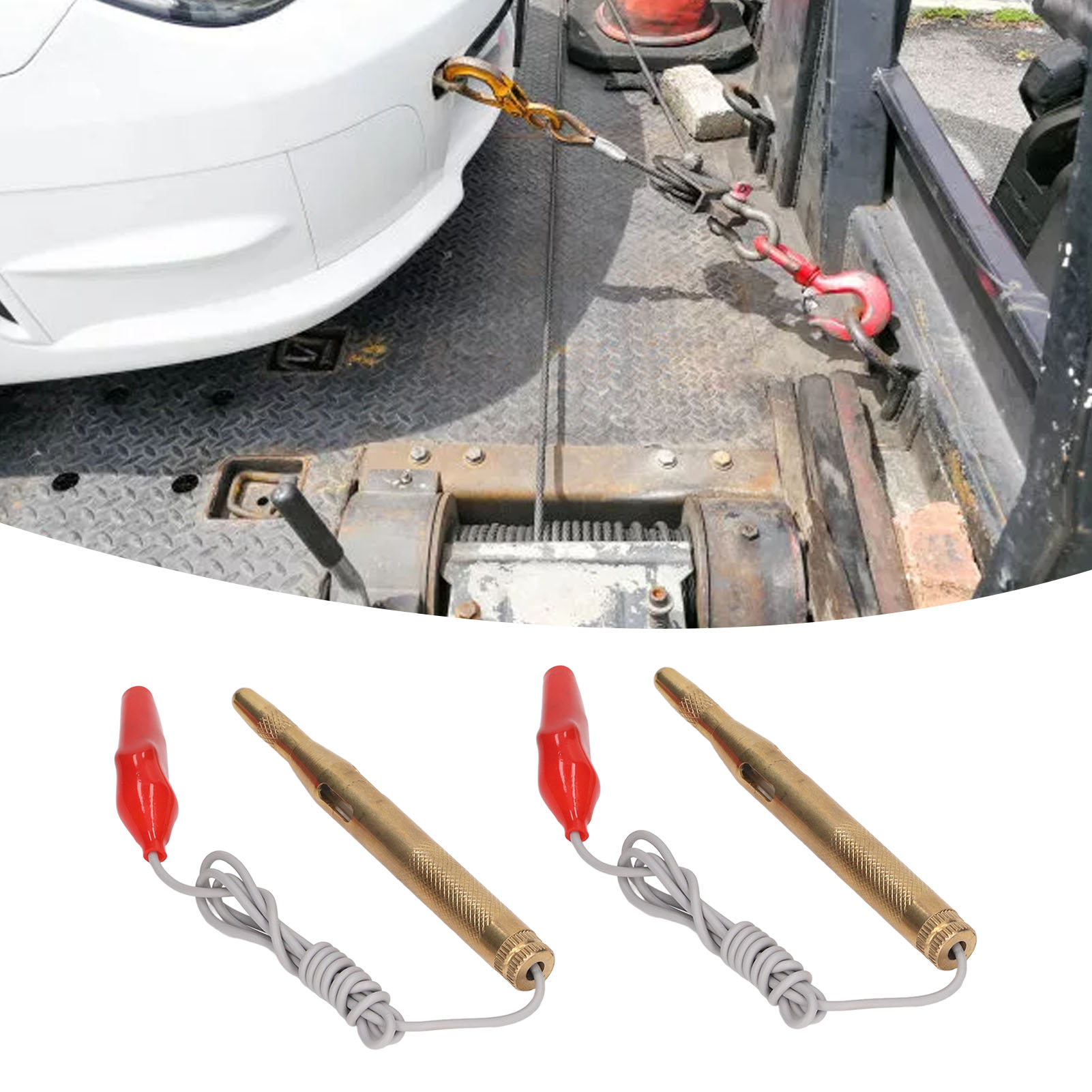 Universeller Kfz-spannungsprüfer (6–24 V Dc) Mit Krokodilklemme, Schaltungsprüfset, Diagnosewerkzeug