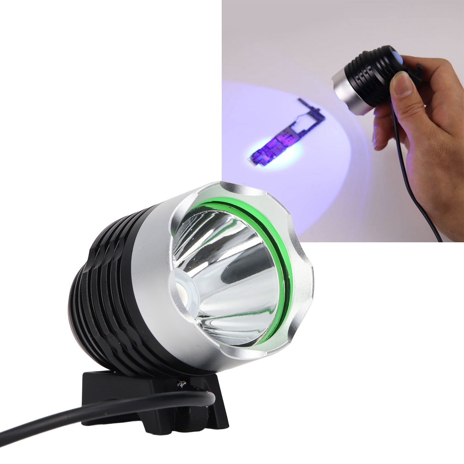 K-338 Usb-uv-taschenlampe Mit Grüner Ölhärtender Ultraviolettlampe (einzelstrahler)