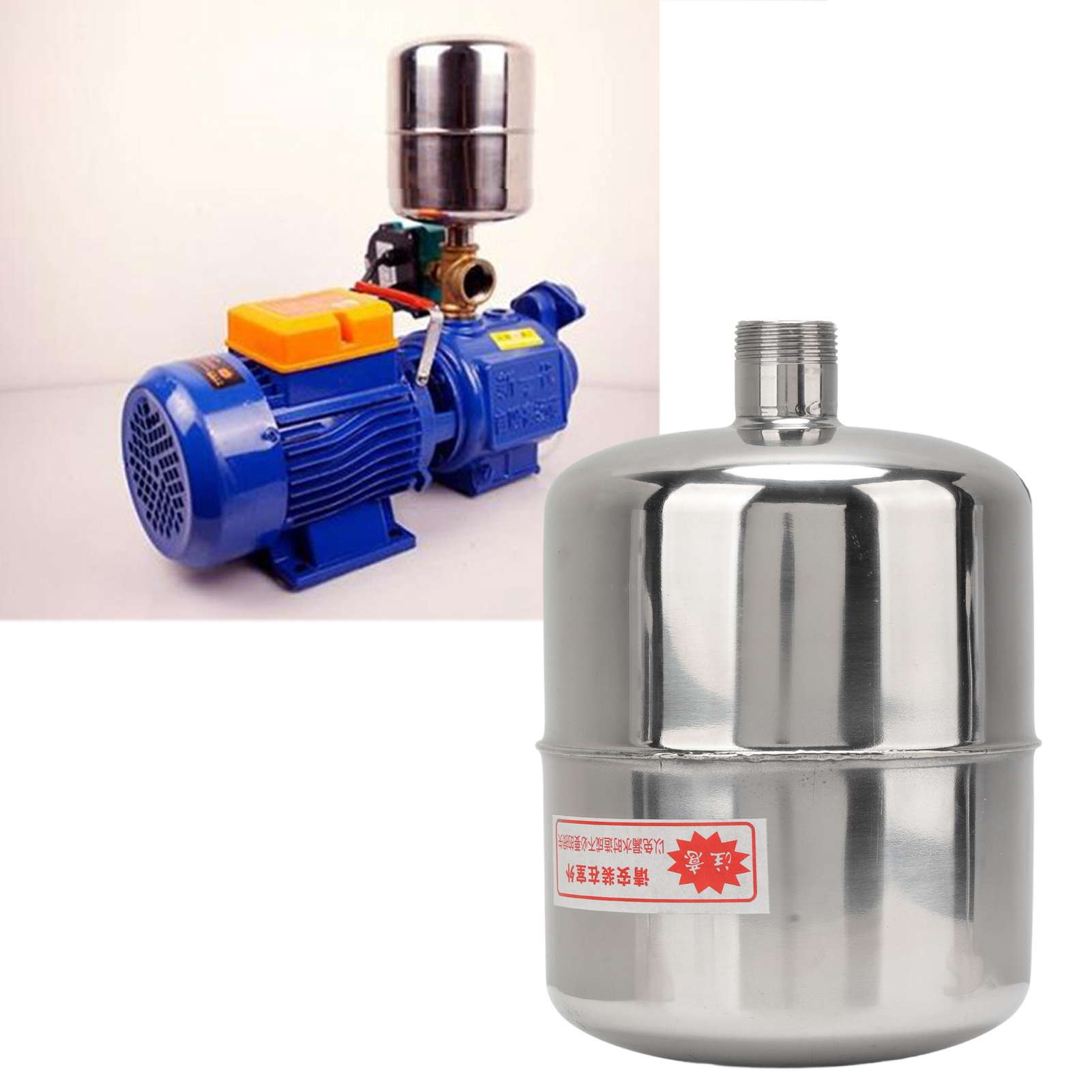 Selbstansaugende Druckerhöhungspumpe Für Den Hausgebrauch, Edelstahl-wasserpumpe, Zubehör Für Druckschalter, 2-liter-edelstahl-druckbehälter