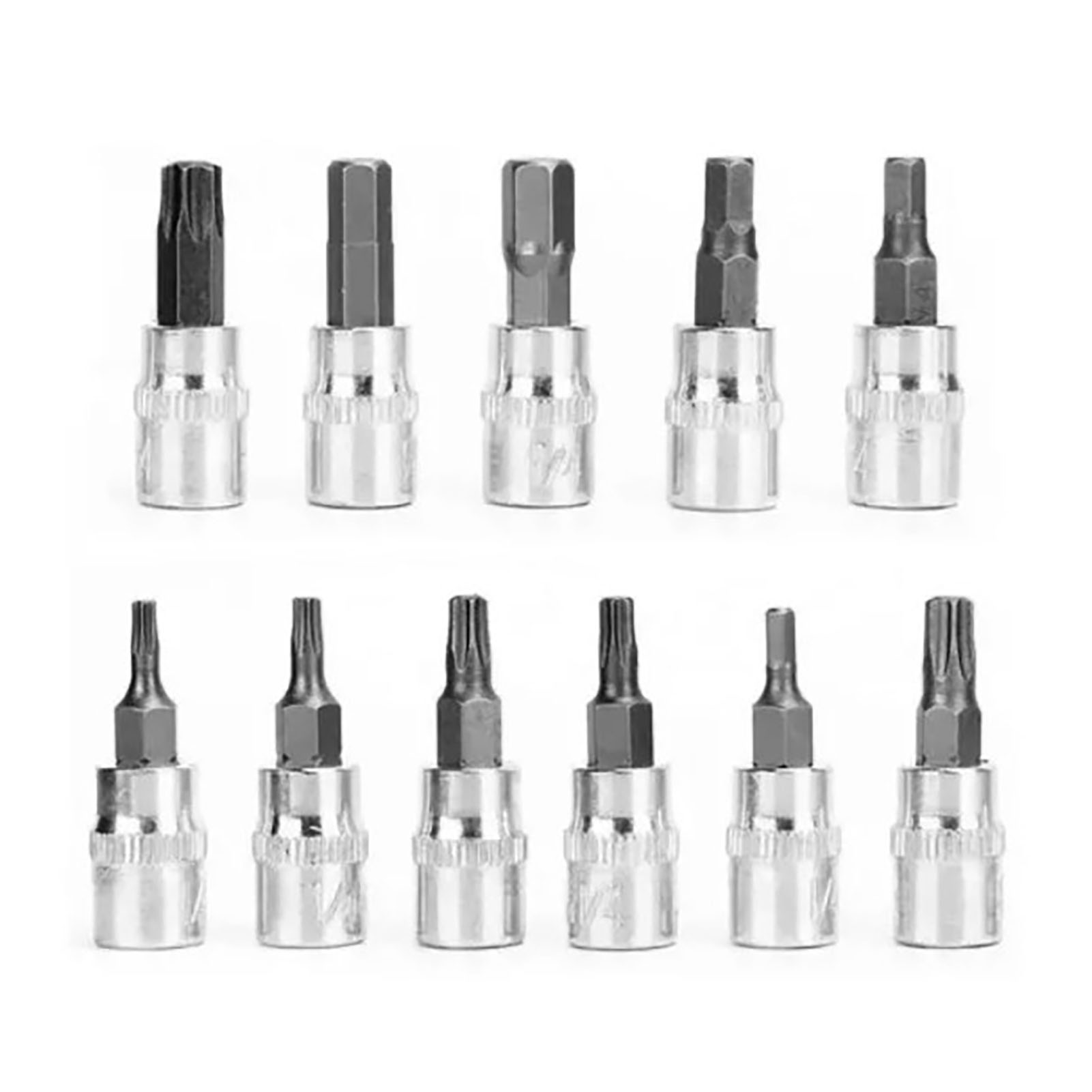 46-teiliger Steckschlüsselsatz, 1/4"-schnellspannratschensatz, Kleiner Werkzeugkasten, Schraubendreherbits, Kfz-reparaturkoffer