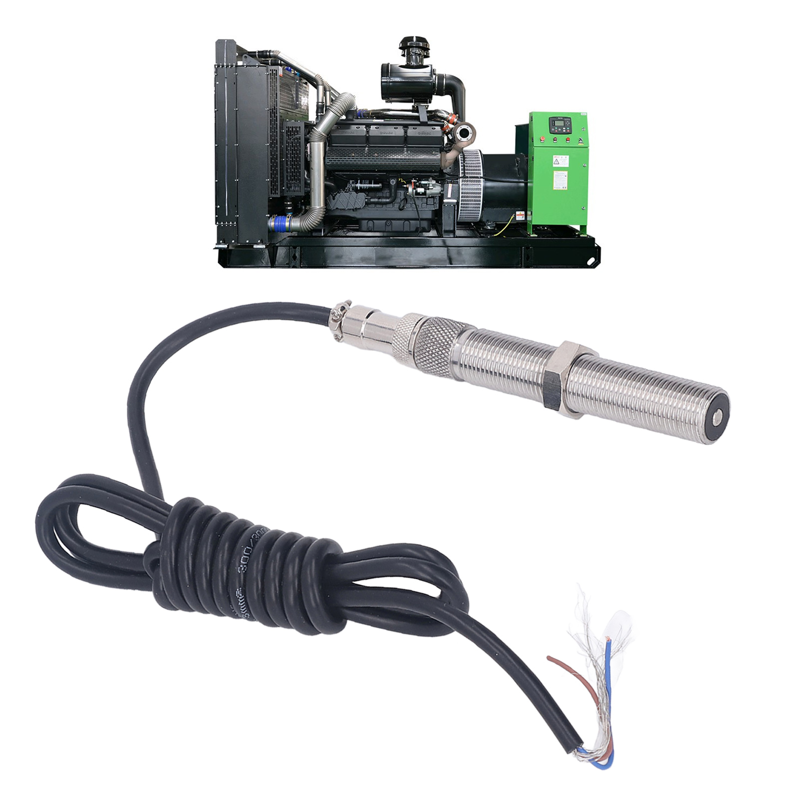 Cummins 213272 Generator-drehzahlsensor, Mpu-magnetstecker, 5/8-18unf-80 Mm Gewinde, 1,5 M Kabelbaum