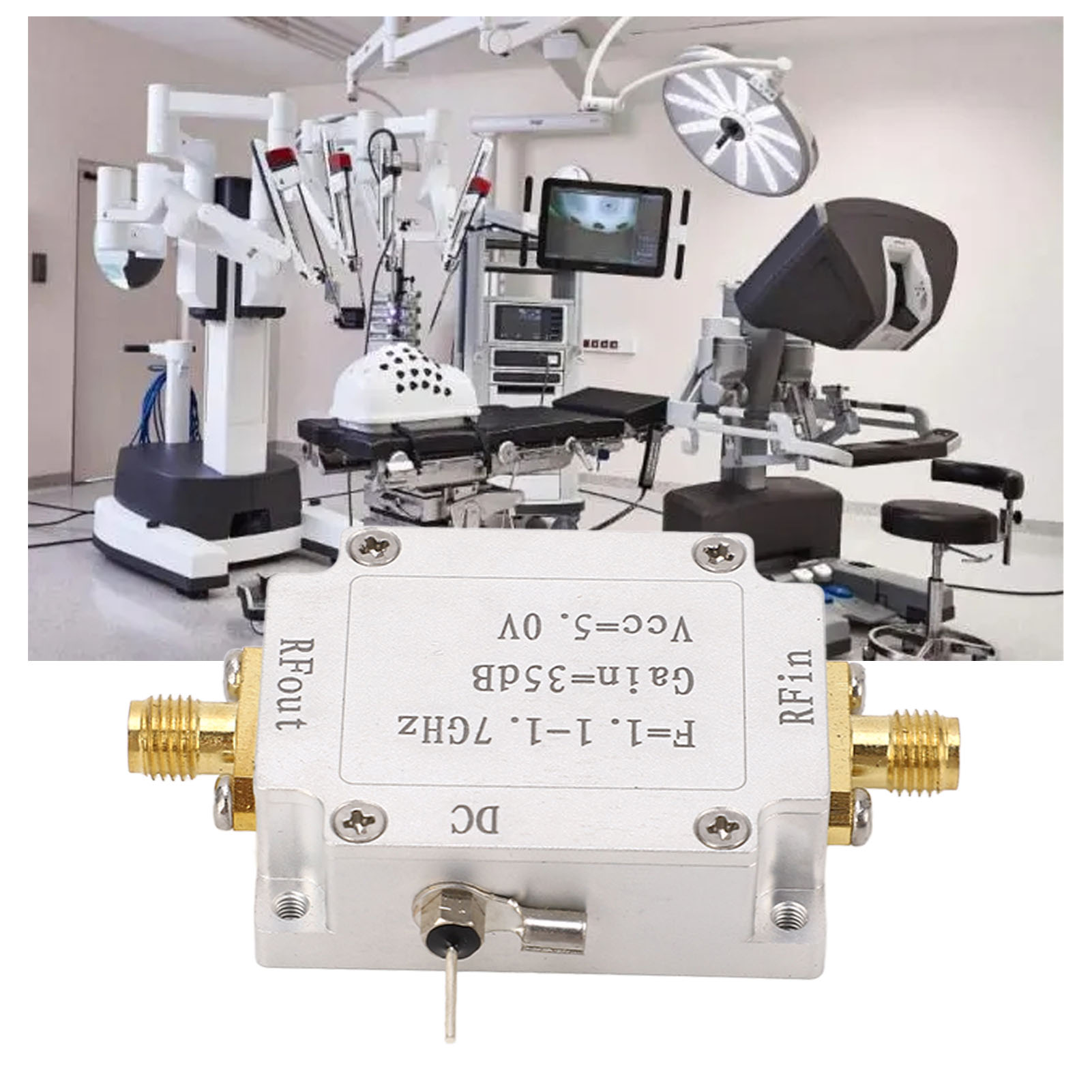 Rauscharmer Hf-oszilloskop-signalverstärker 1,1–1,7 Ghz, 5,0 V