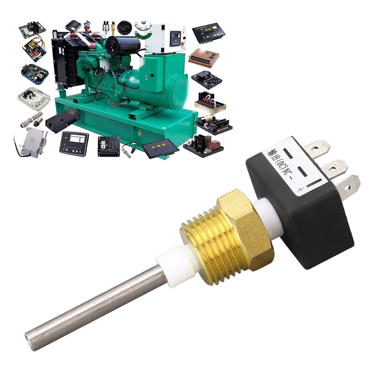 Normalerweise Geschlossener 1/2npt-flüssigkeitsstandsensor Mit Niedrigwasserschutz (5-35vdc) Für Dieselmotorgeneratoren-wassertank-füllstandssensor.