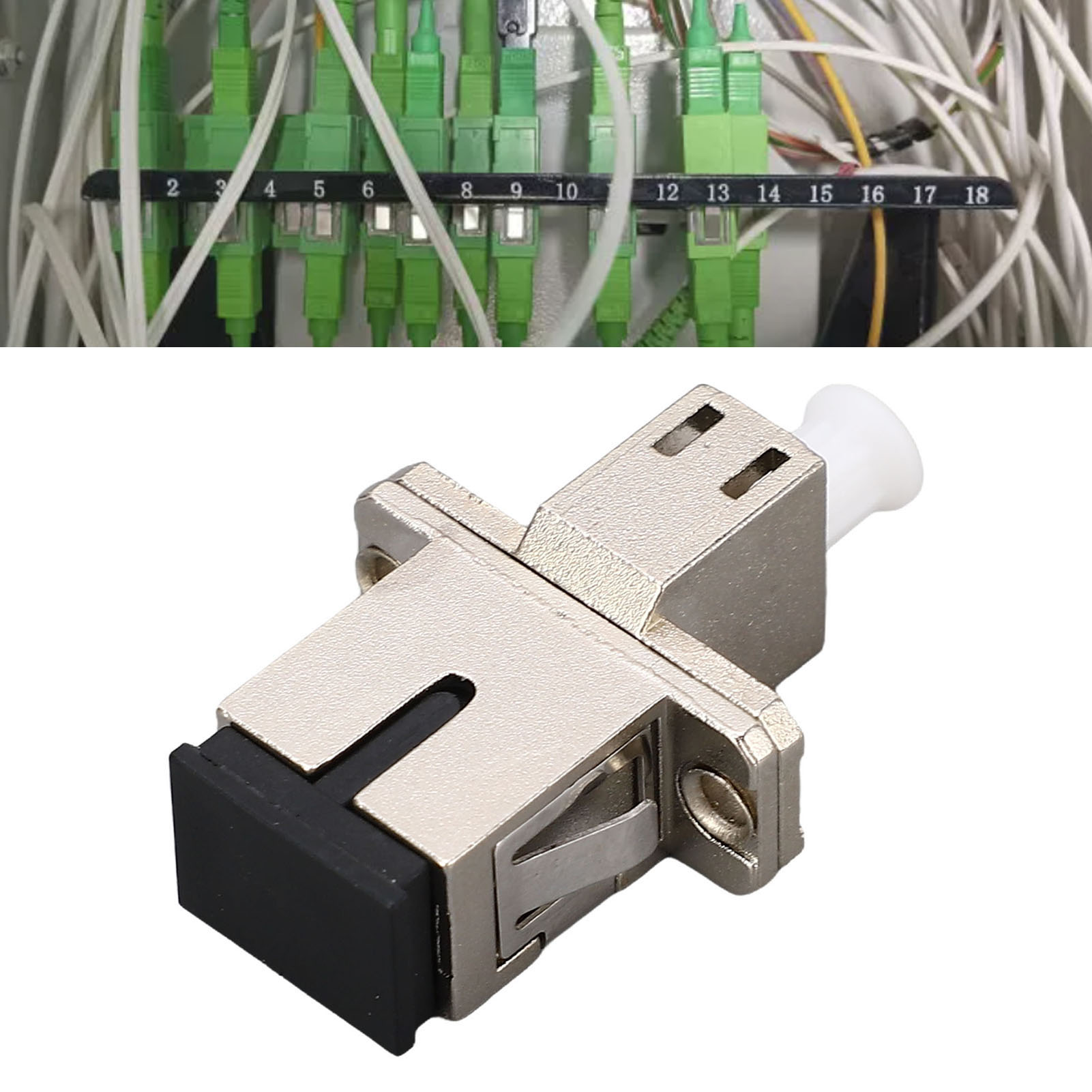 Sc/upc-buchse Auf Lc/upc-buchse Glasfaseradapter, Patchkabel, Doppelkupplungsflansch