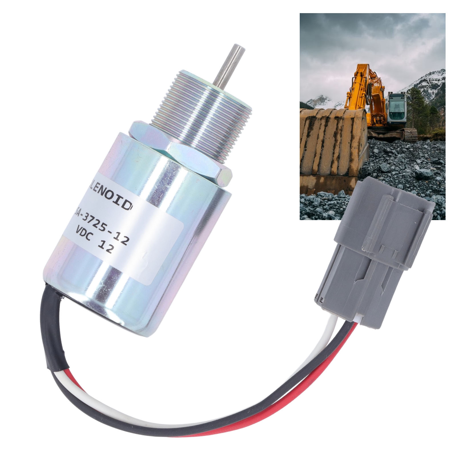 Sa-3725-12 Ersatzteile Für L2e L3e S3l S4l Baggerlader 12v Dc Feuerabschalt-magnetventil