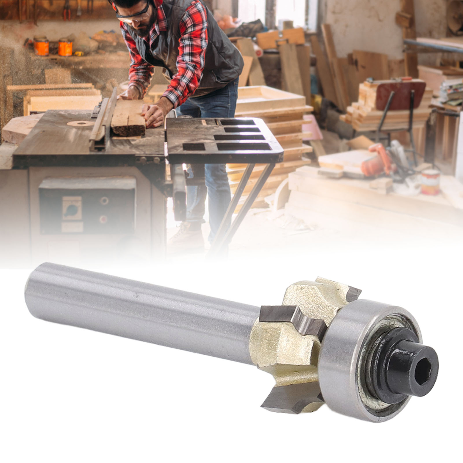Professionelles Fasen- Und Kantenbearbeitungsmesser Für Die Holzbearbeitung, 1/4 Griff, Vier Klingen, 1/4r116,5 Mm.