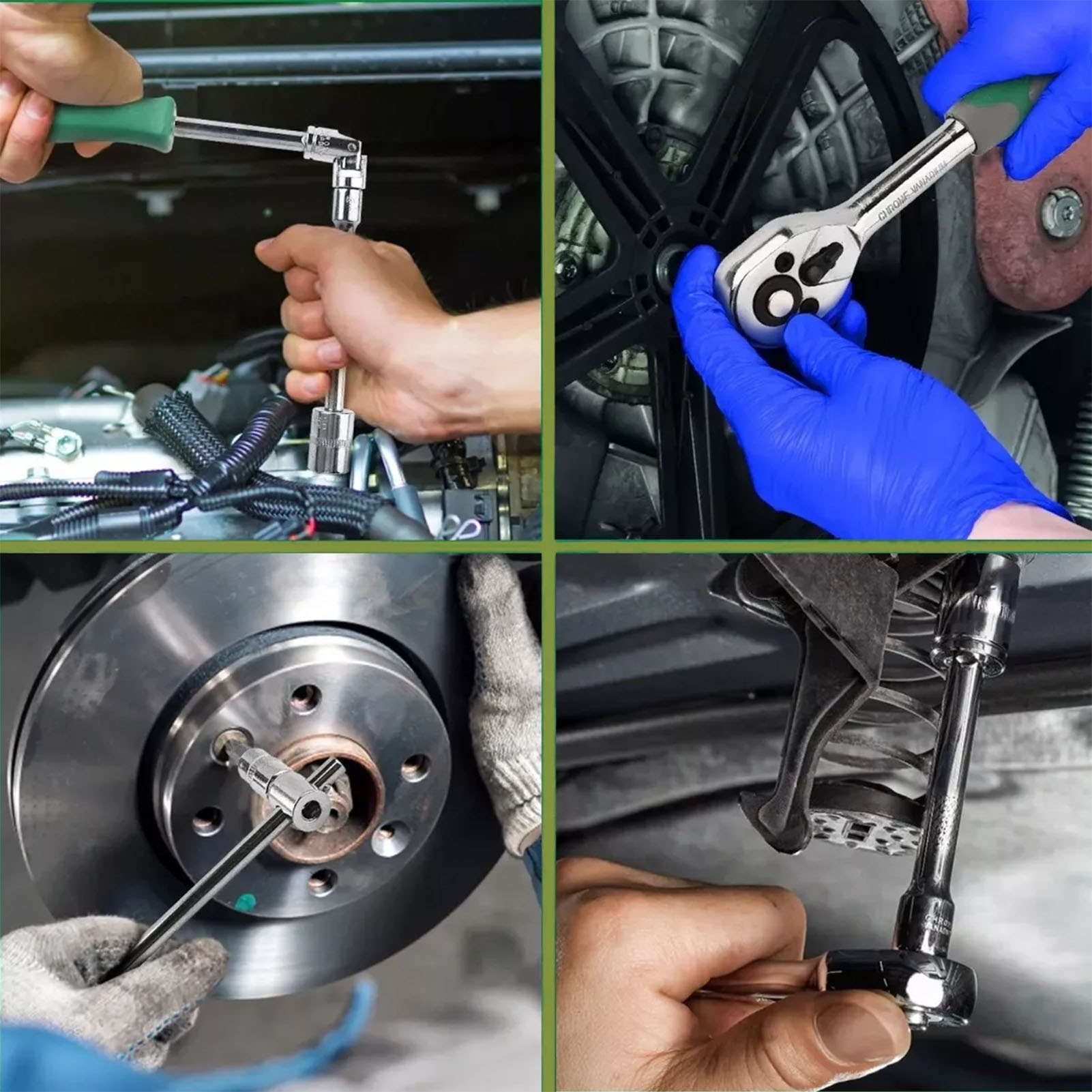 Kfz-reparaturset, Ratschenschlüssel, Steckschlüssel, 46-teiliges Bit-set