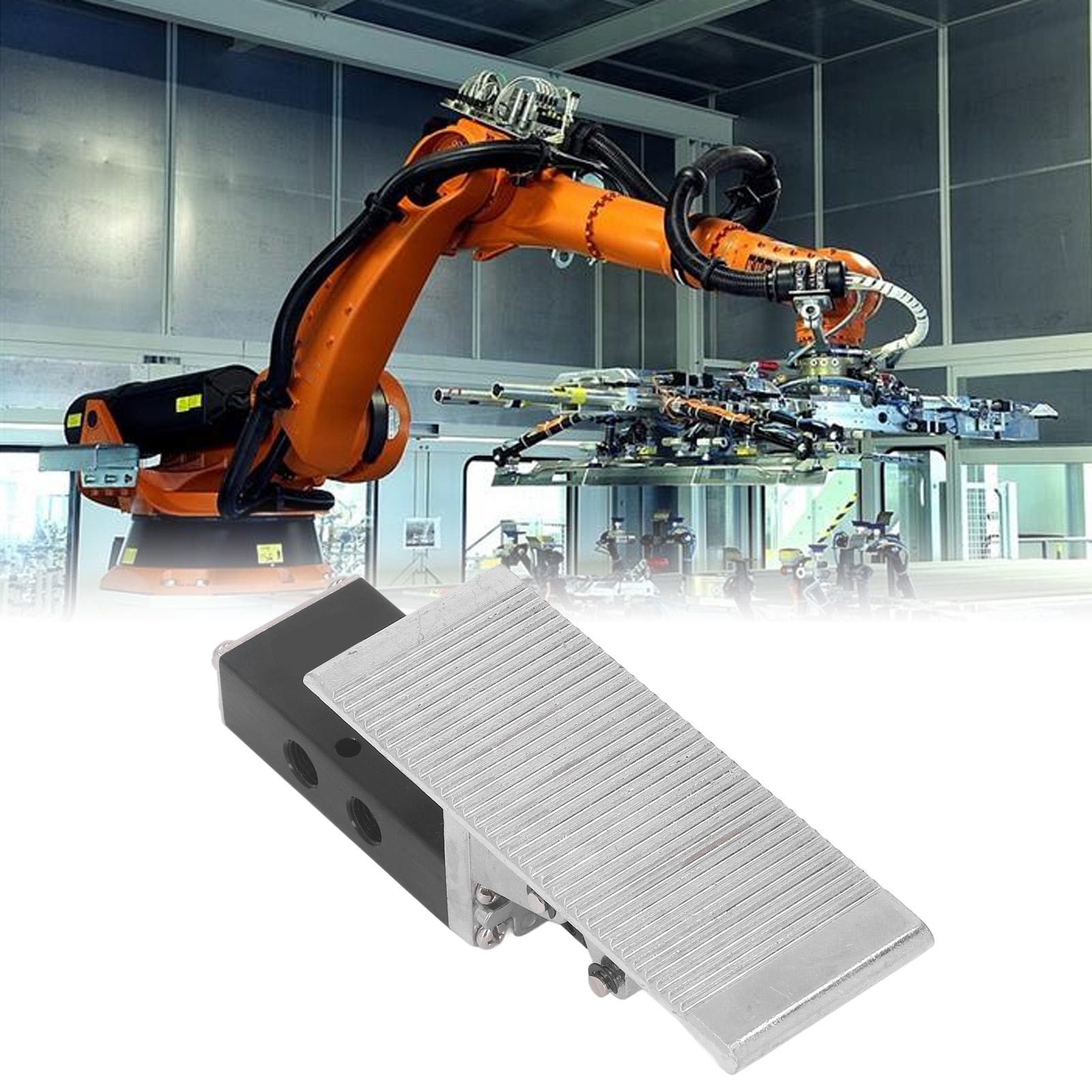 Pneumatikventil St-402, 5/2-wege, G1/4"-fußbetätigung, Aus Aluminiumlegierung
