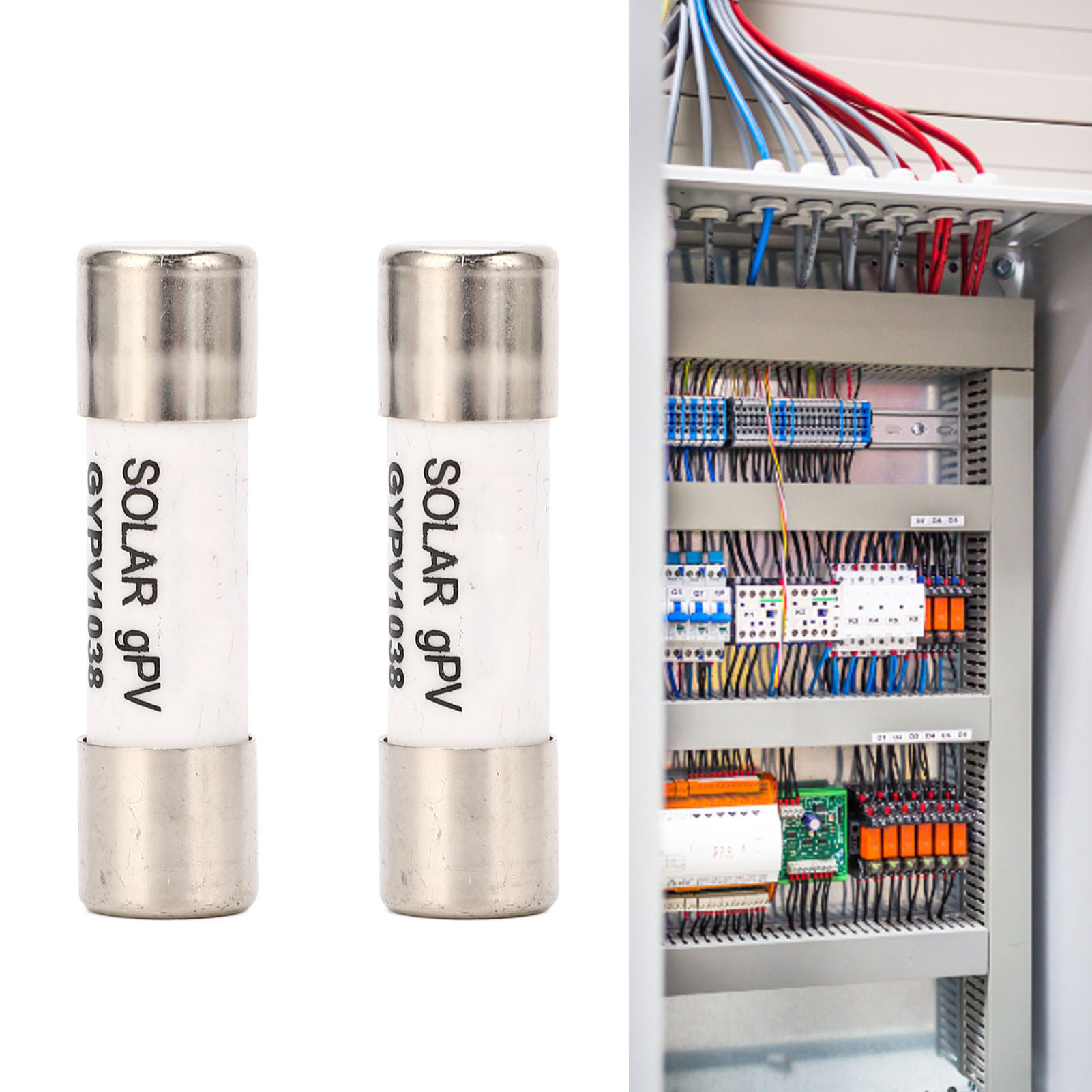Gypv-1038 1000vdc 20a Dc-sicherung Mit Photovoltaikkern, Paarweise Erhältlich.