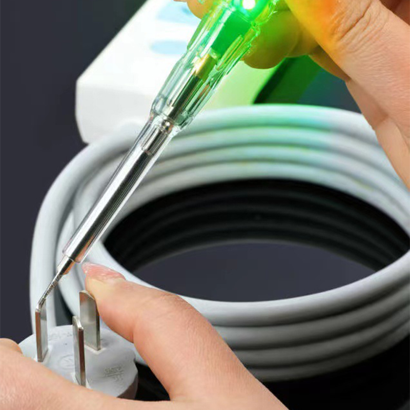 Lichtstarker, Farboptischer Prüfstift, Induktiver Prüfstift, Hochpräzise Drahtbrucherkennung, Prüfung Von Stromführenden Und Neutralen Drähten, Verbesserter Prüfstift Mit Zwei Lampen.
