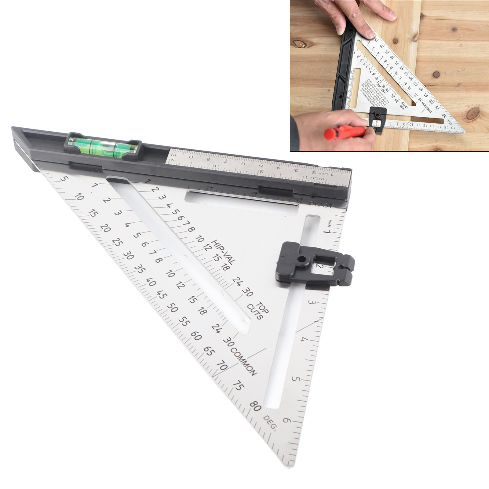 Neues 7-zoll-dreiecklineal Mit Abnehmbarem Sockel