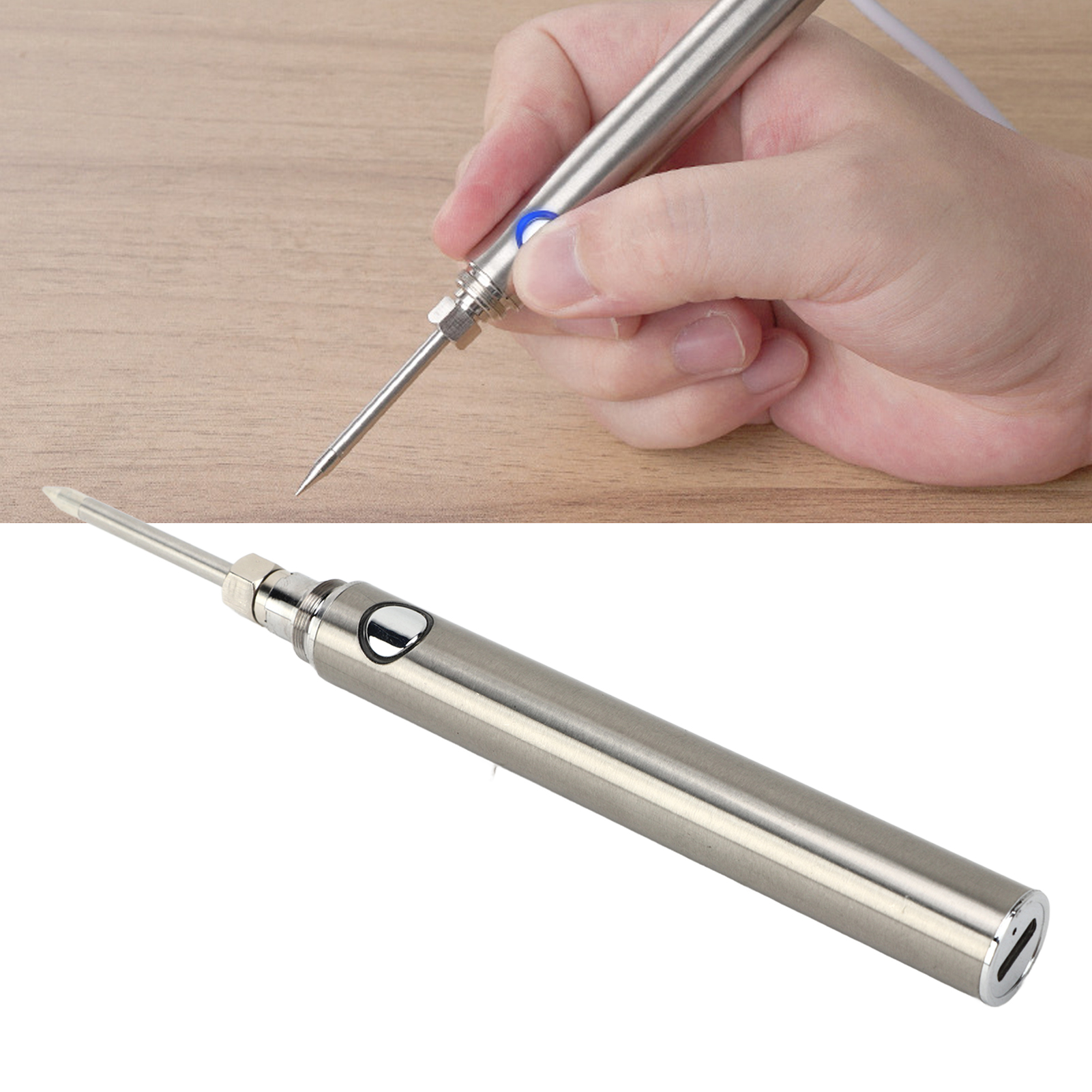 Tragbarer, Kabelloser Lötkolben Mit Usb-aufladung, Intelligenter Lötkolben Für Reparatur- Und Lötarbeiten Mit Schaltungsschutz, Unterstützt Das Laden Während Des Gebrauchs.
