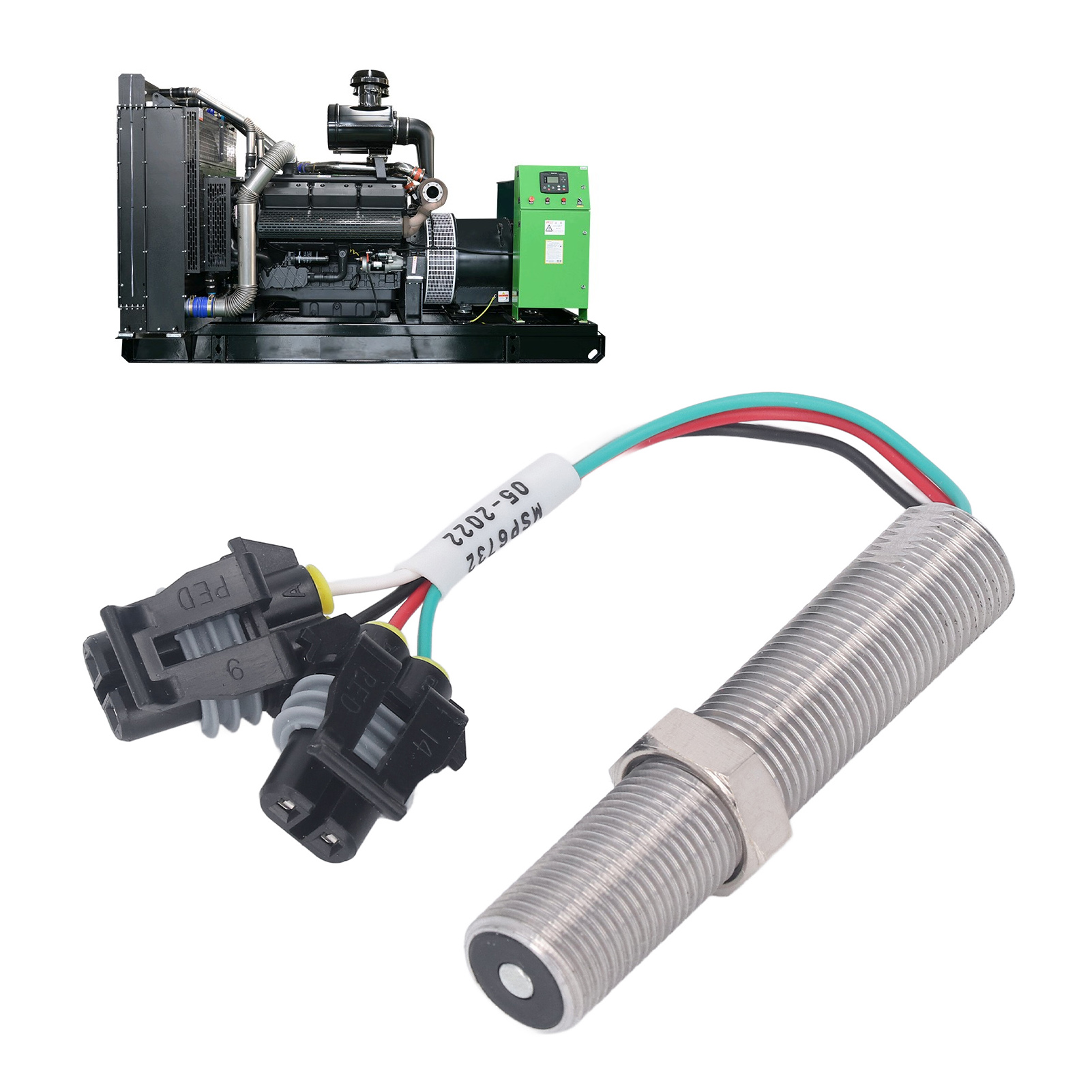 Msp6732 Magnetischer Drehzahlsensor Für 5/8" M16 Unf Generator