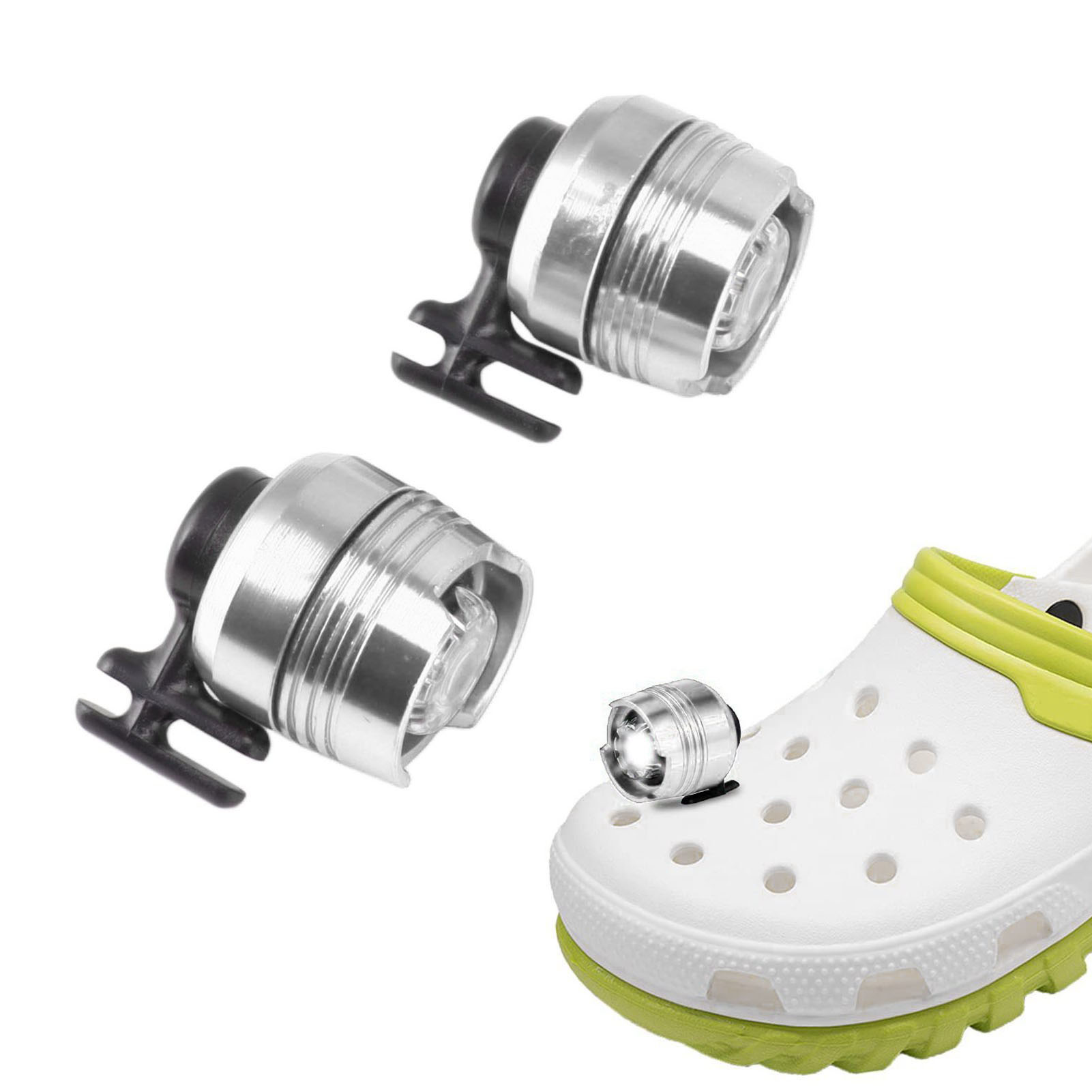 Tragbare 2-teilige Lampe Für Holzschuhe, Silber