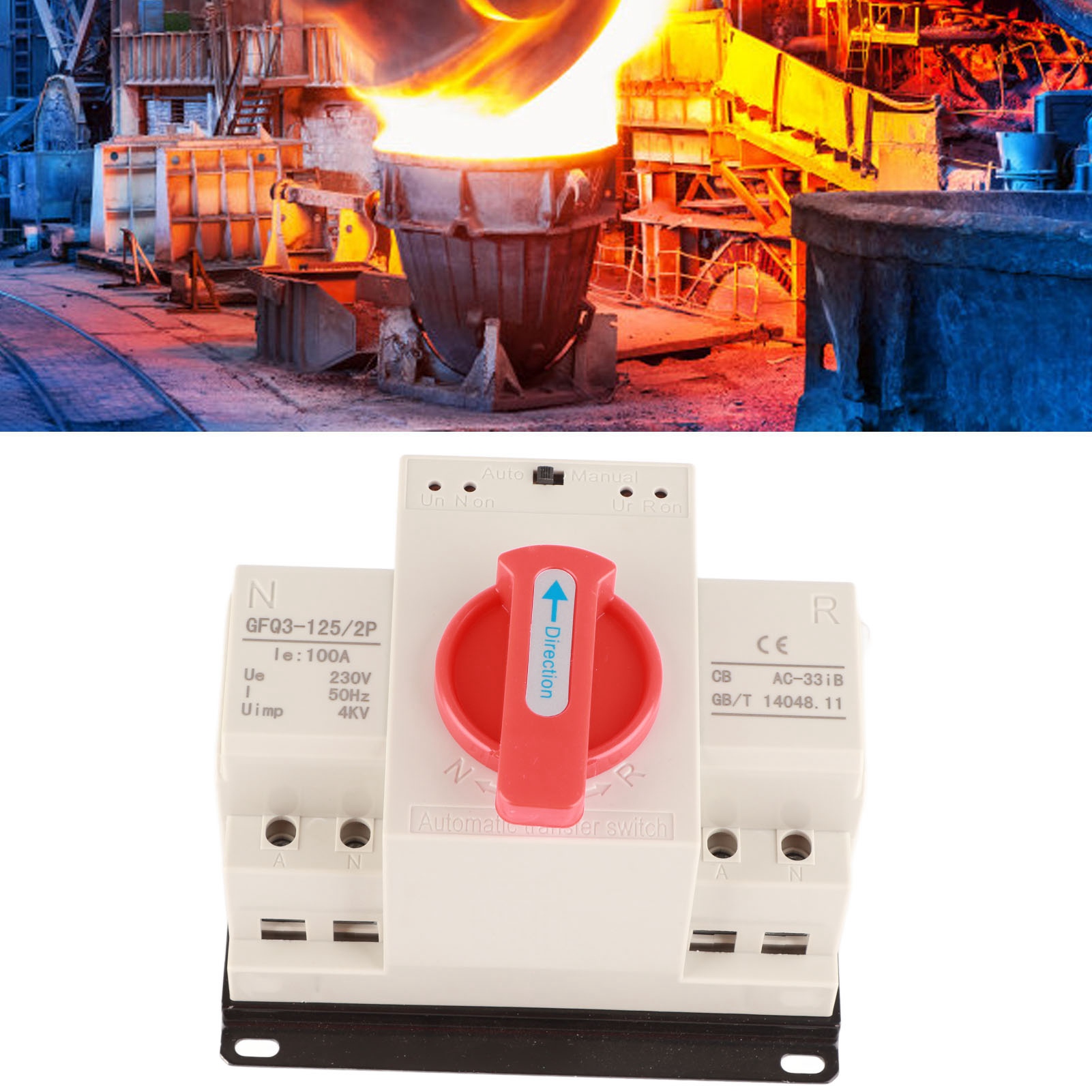 Automatischer Umschalter Für Zwei Stromversorgungen (230 V, 100 A) Für Ats/2p-generatoren