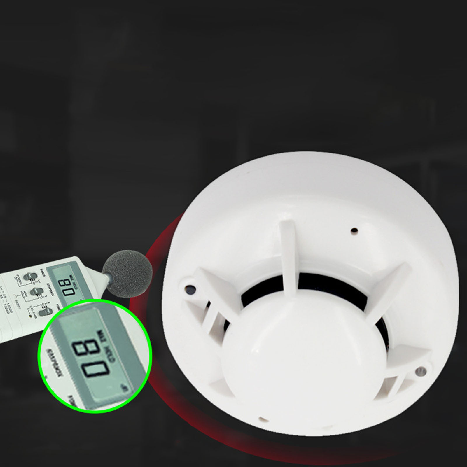 Dc1030v Rauchmelder, Vernetztes Brandmeldesystem Für Computerräume, Intelligenter Rauchsensor, Rs485-sender Mit Led-anzeige.