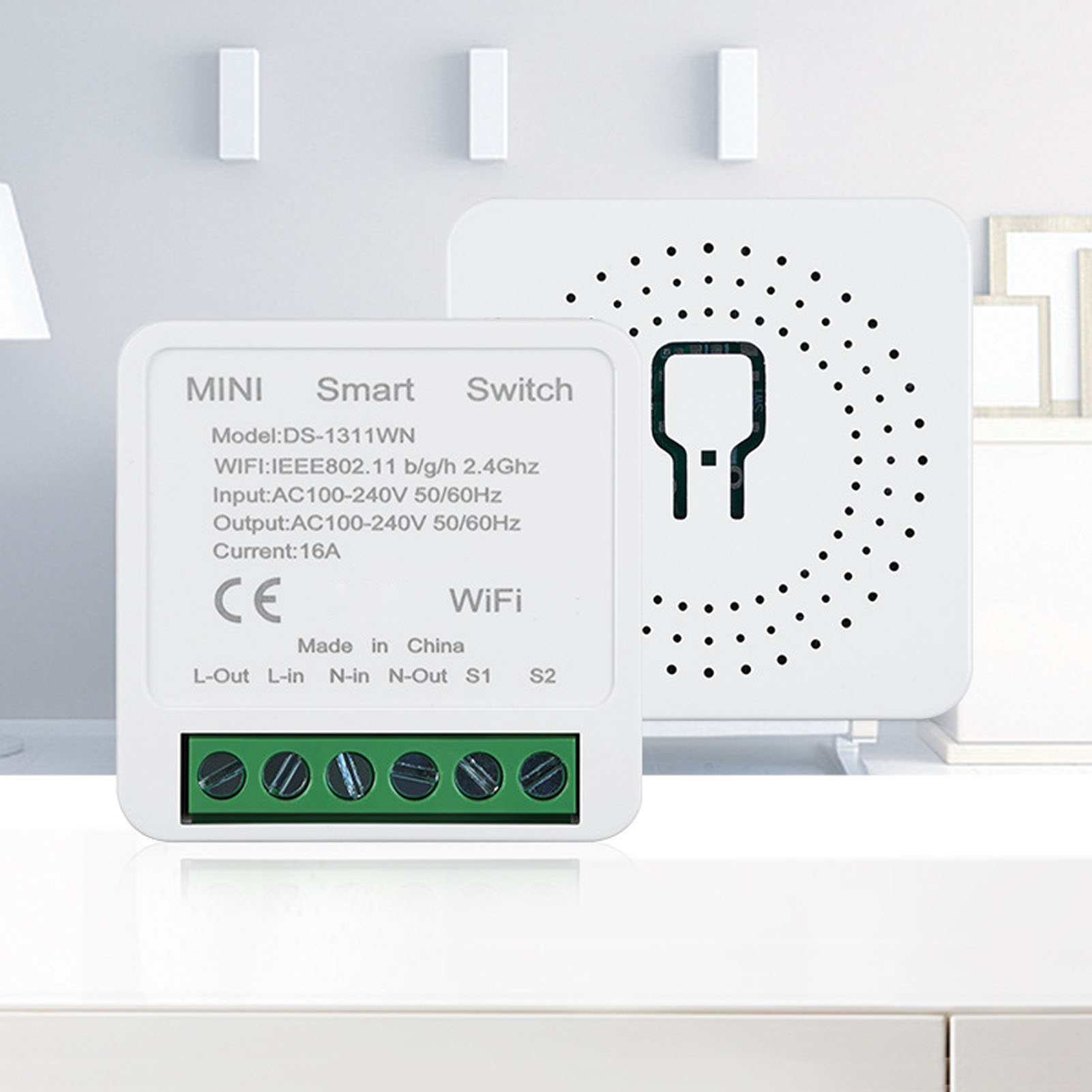 Ds-1311wn 16 A Intelligenter Leitungsschutzschalter, Intelligente Anschlussdose, Spannung: 100–240 V Ac 50/60 Hz